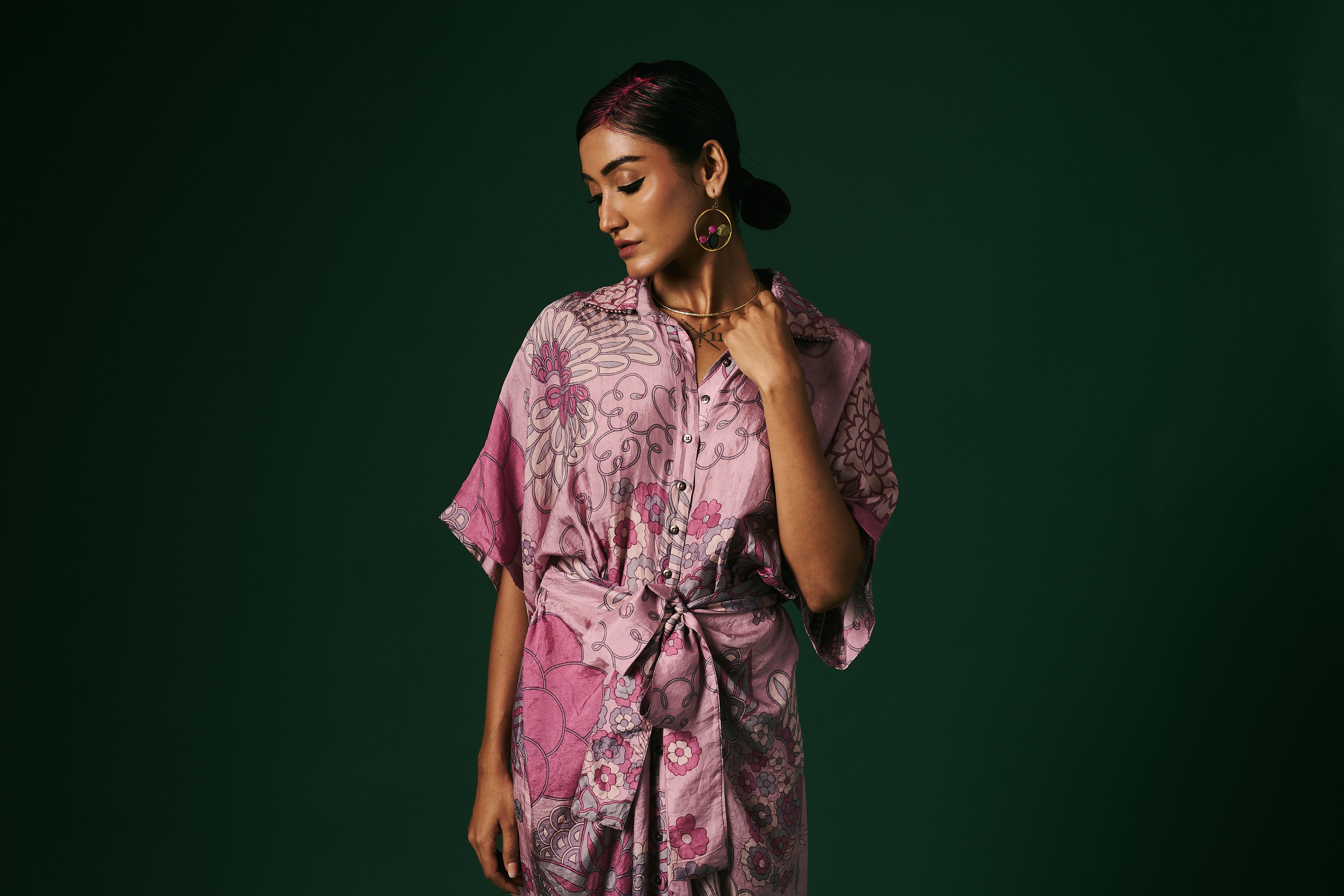 DRAPED DRESS