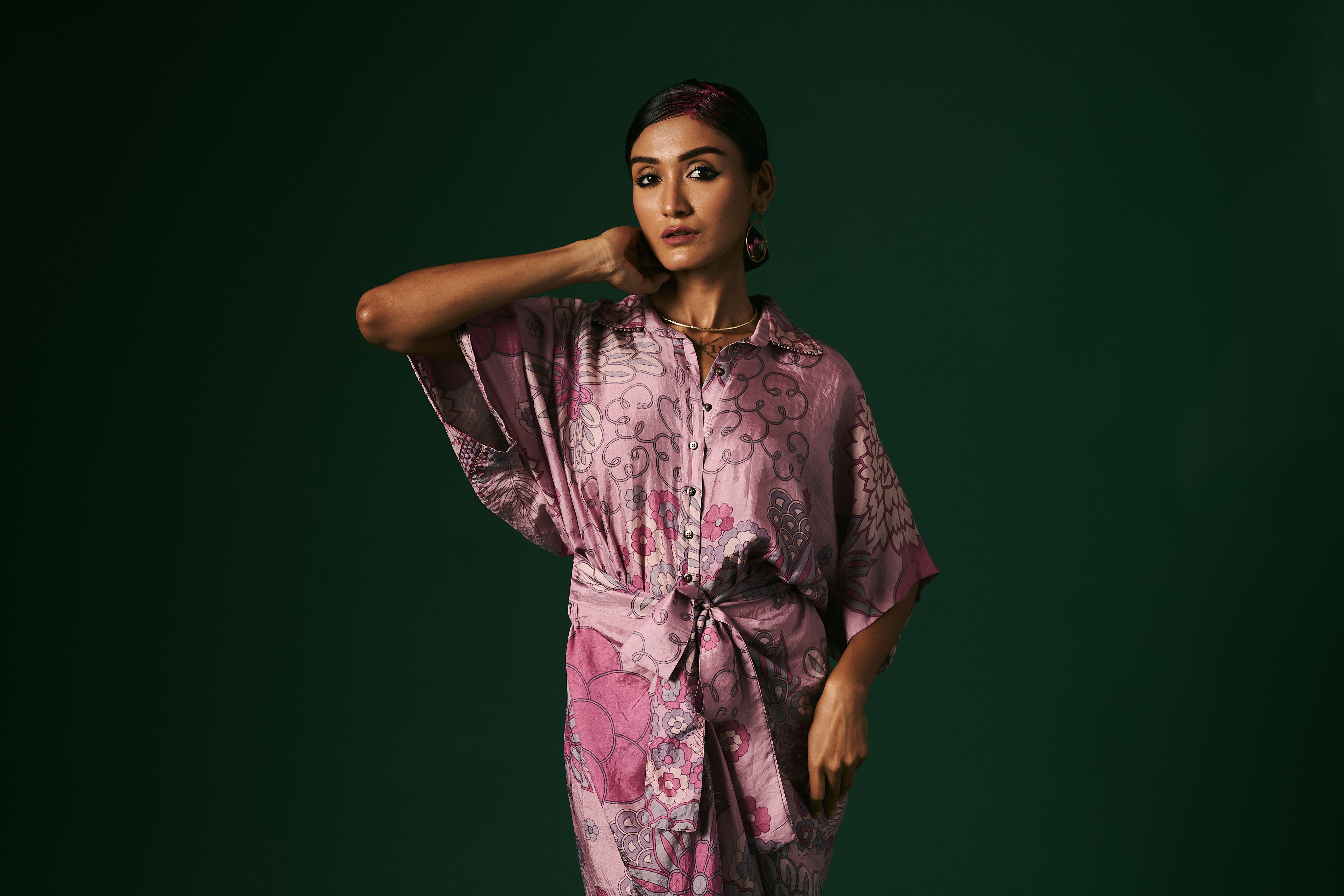 DRAPED DRESS