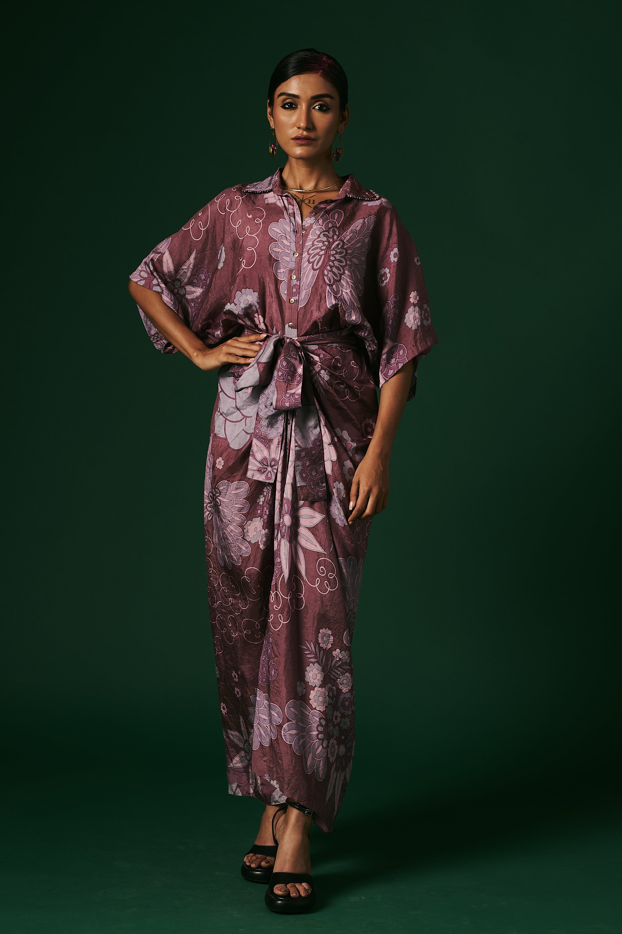 DRAPED DRESS