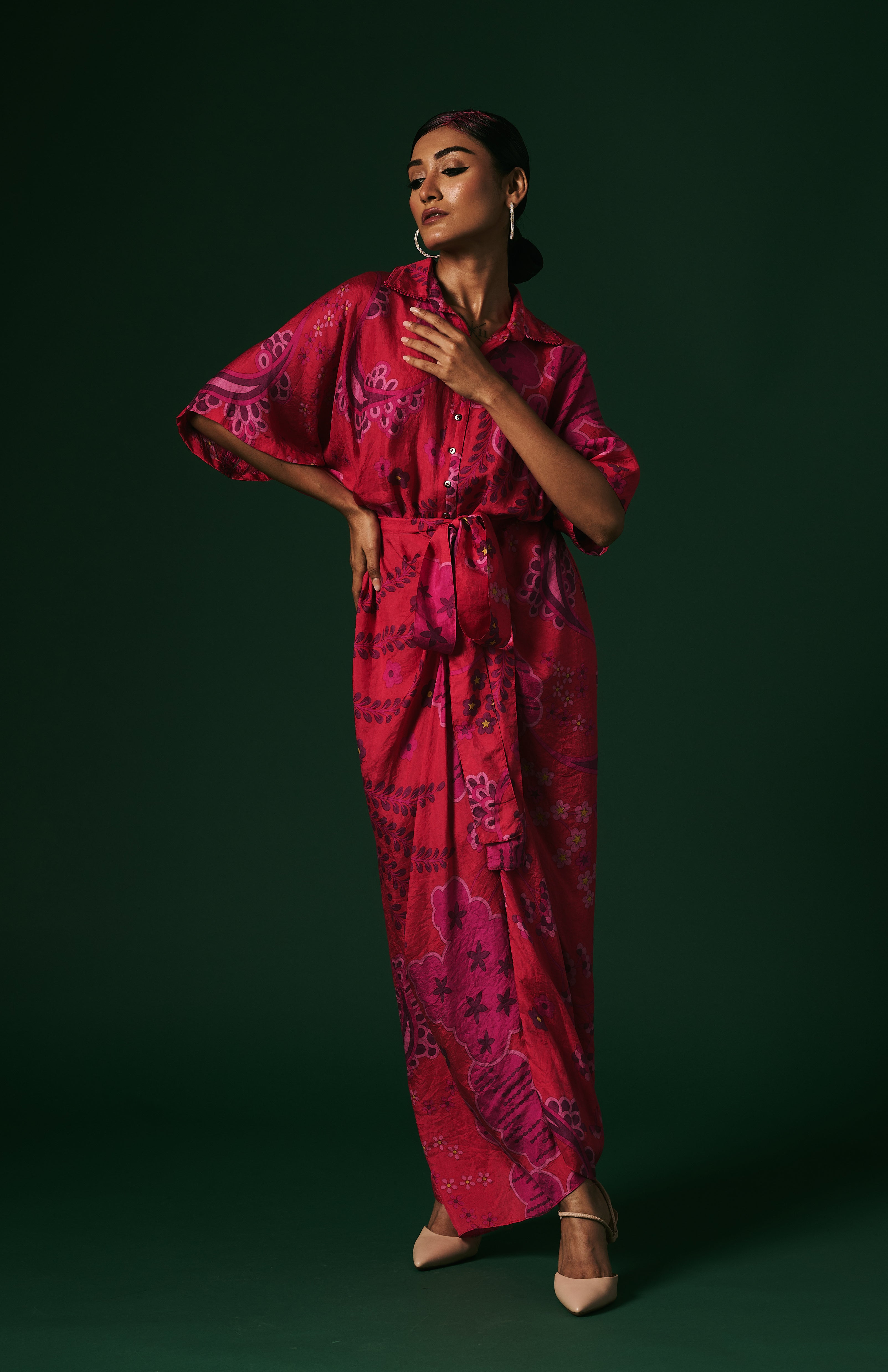 DRAPED DRESS