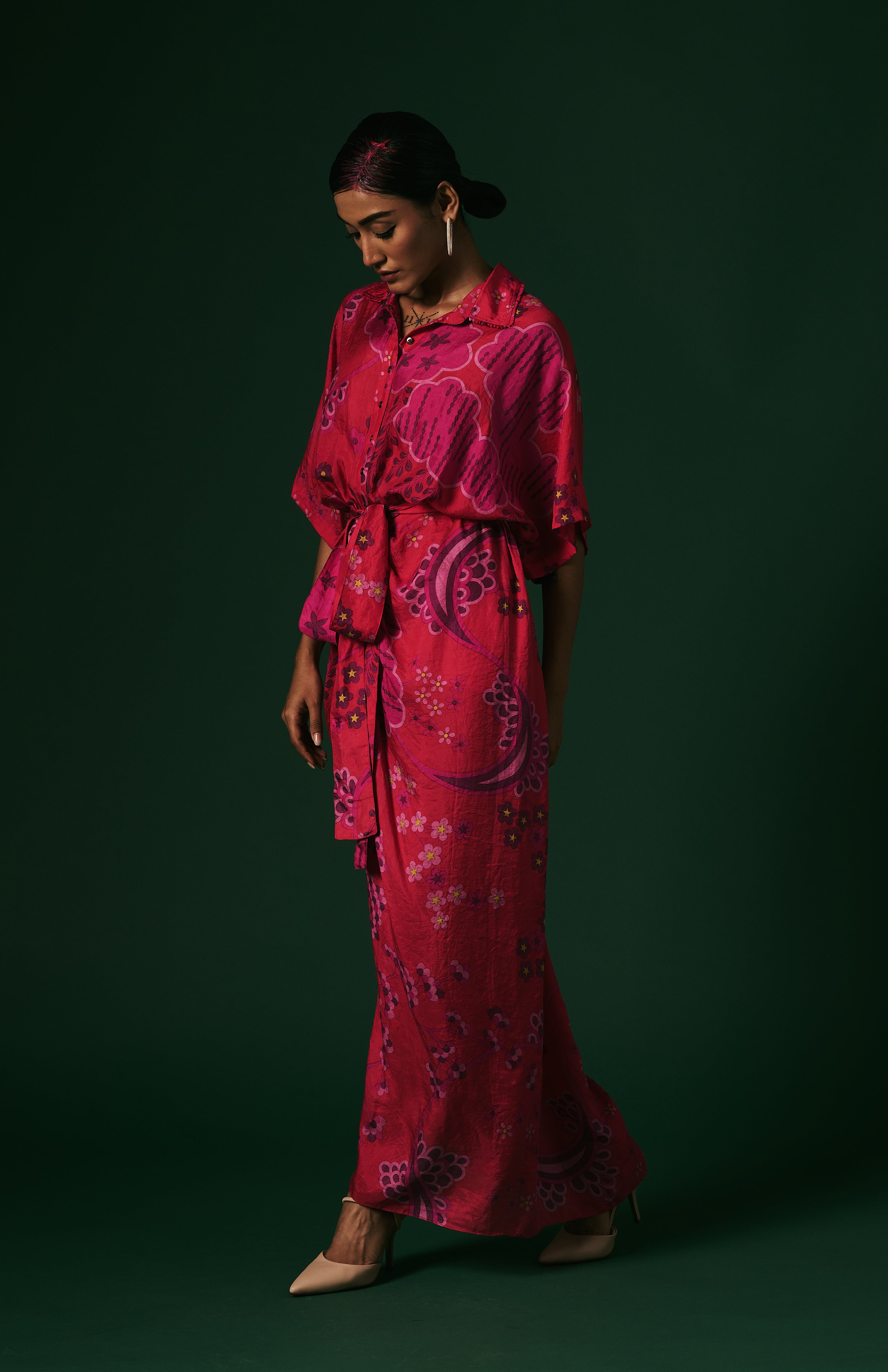 DRAPED DRESS