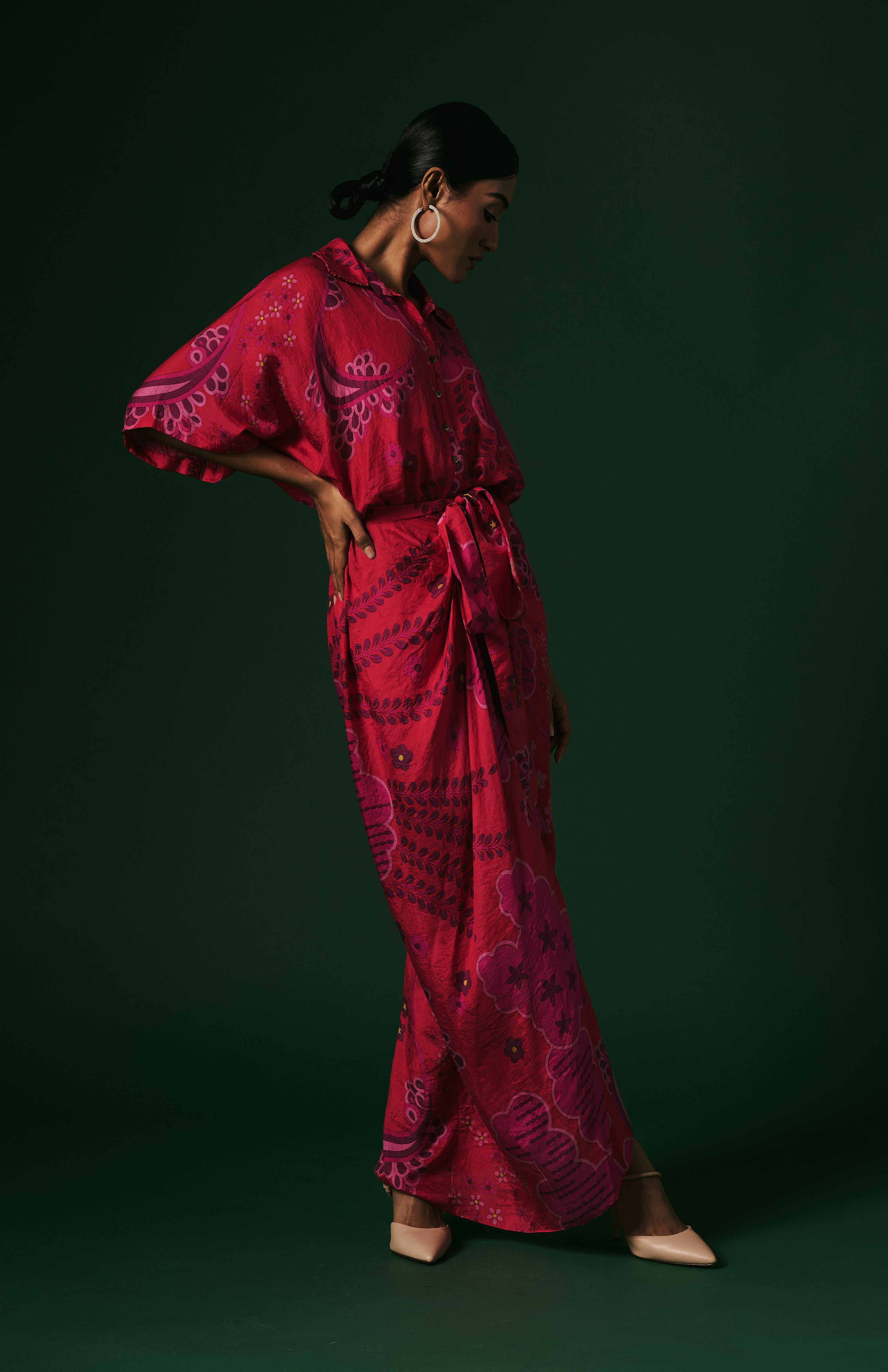 DRAPED DRESS