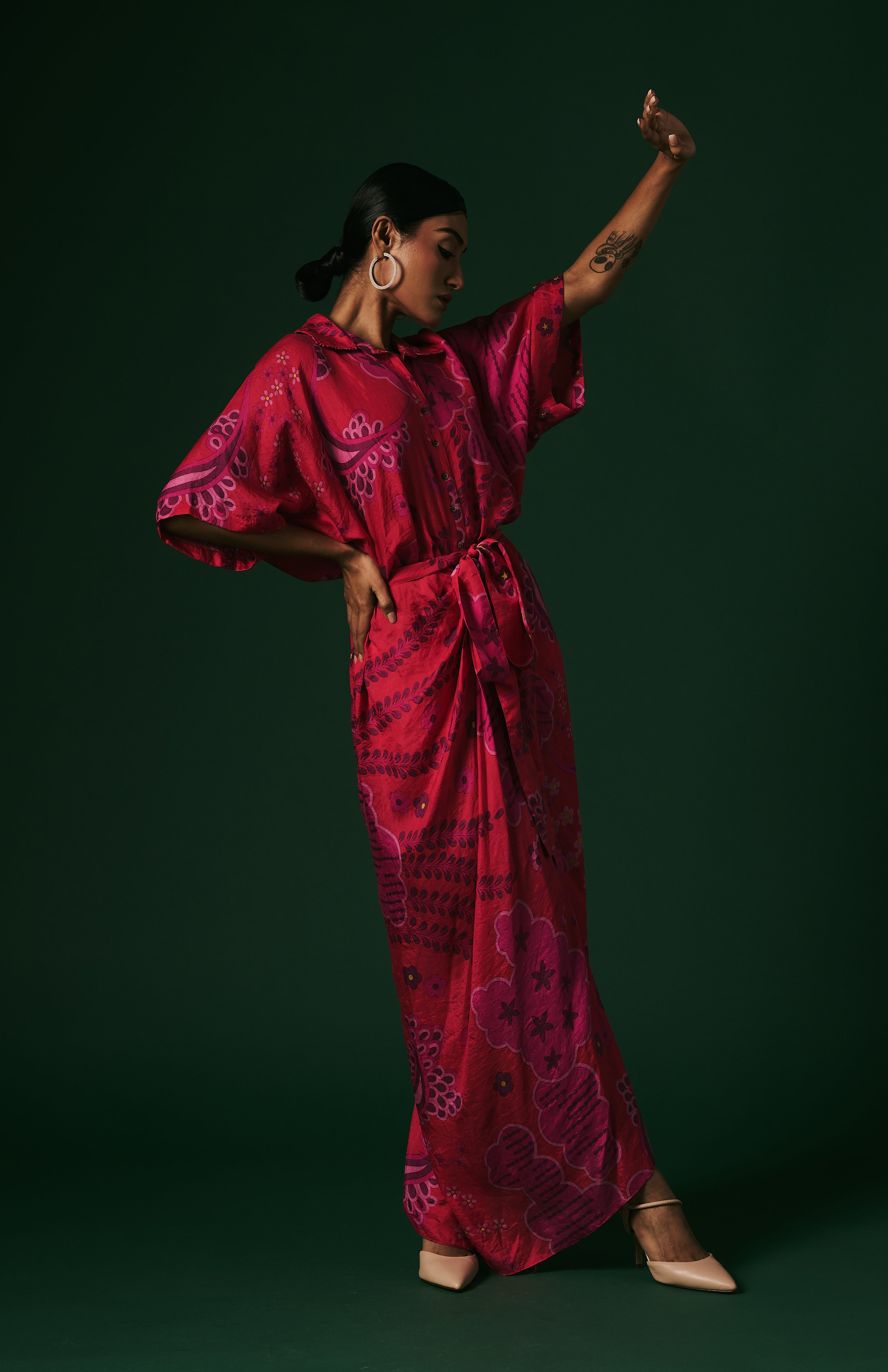 DRAPED DRESS