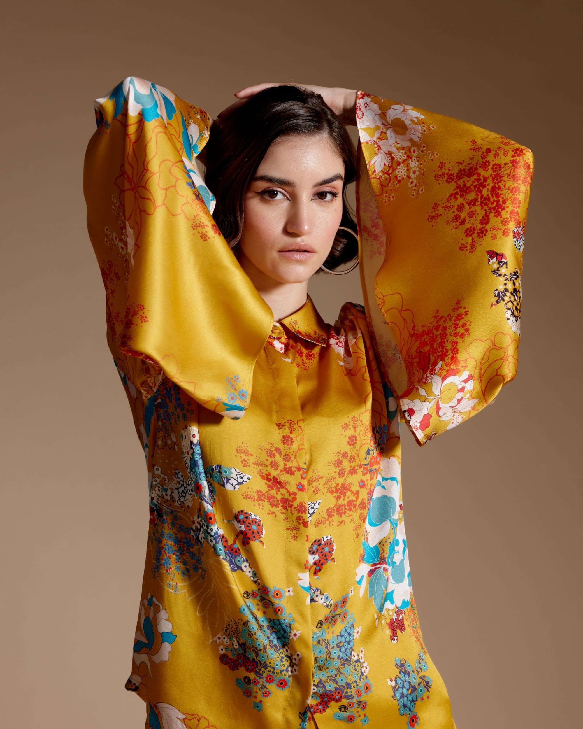 Leah Shirt - Winter Garden (Mustard)
