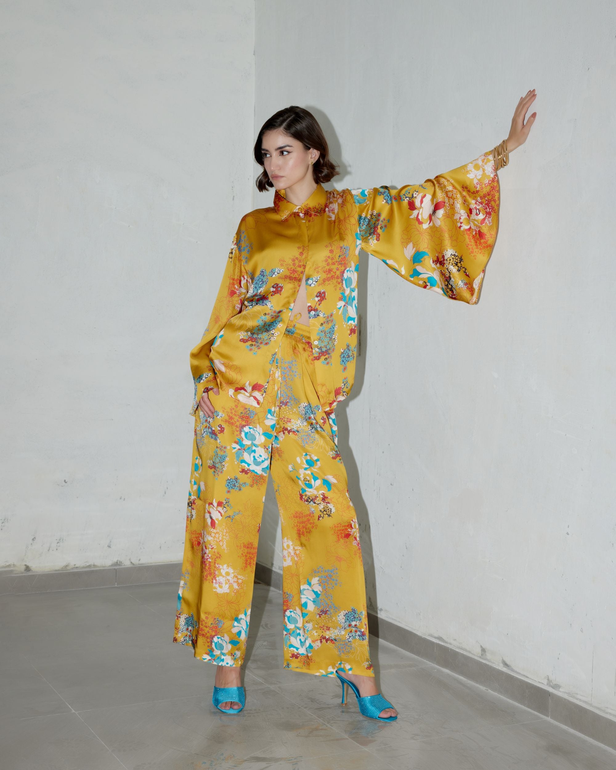 Leah Shirt - Winter Garden (Mustard)