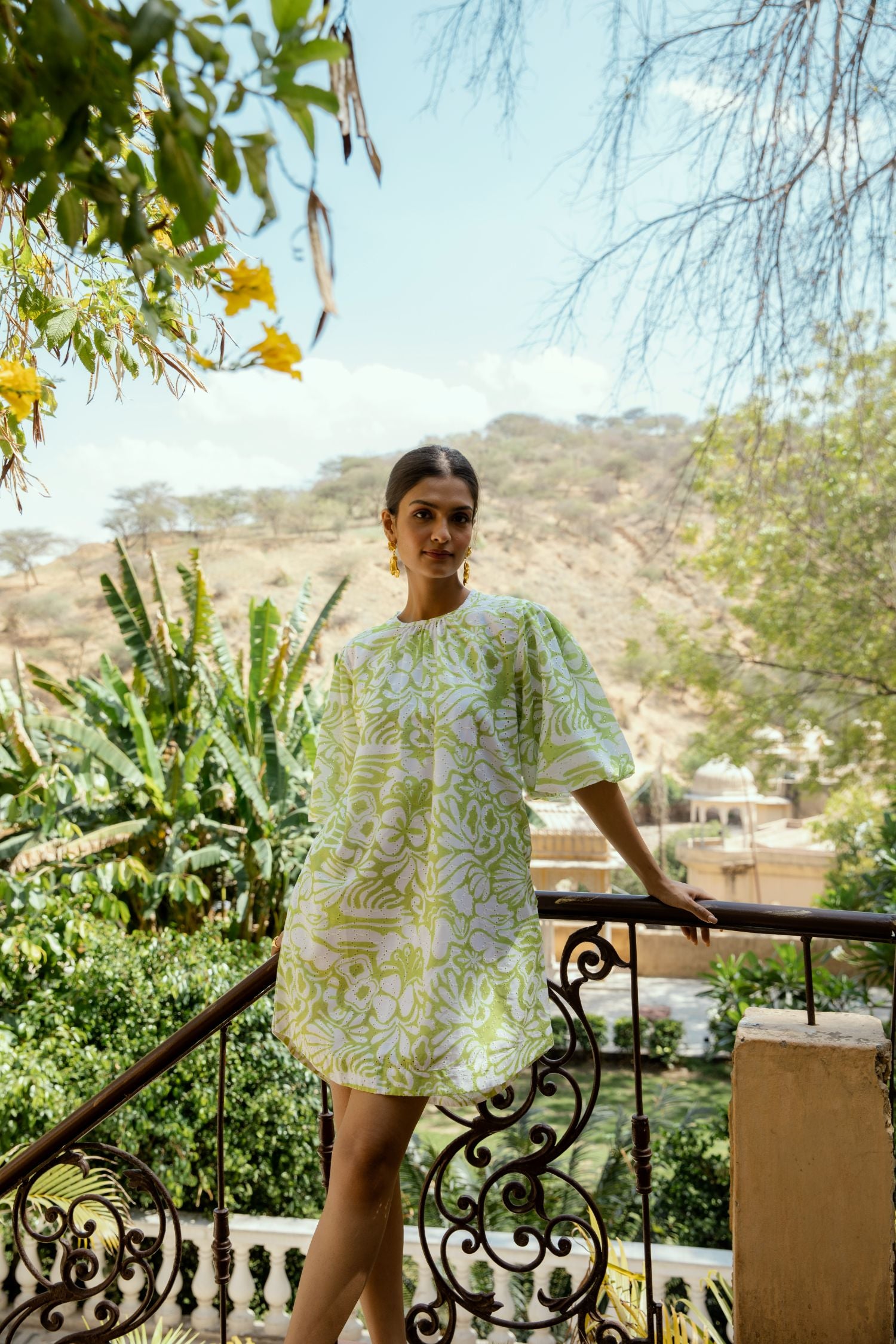 Birdsong Dress in Carnation Print
