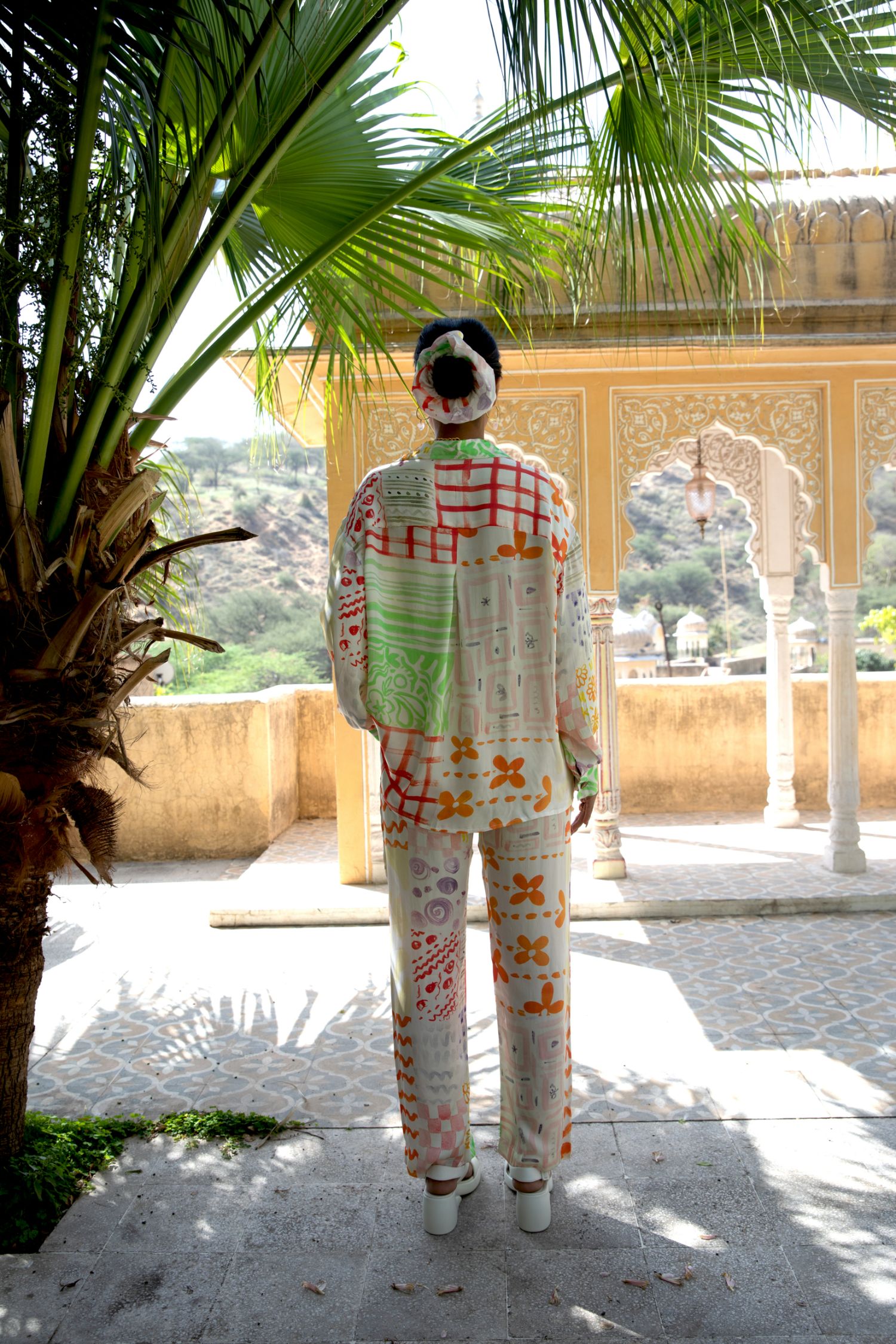 Elio Co-ord in Moodboard Print