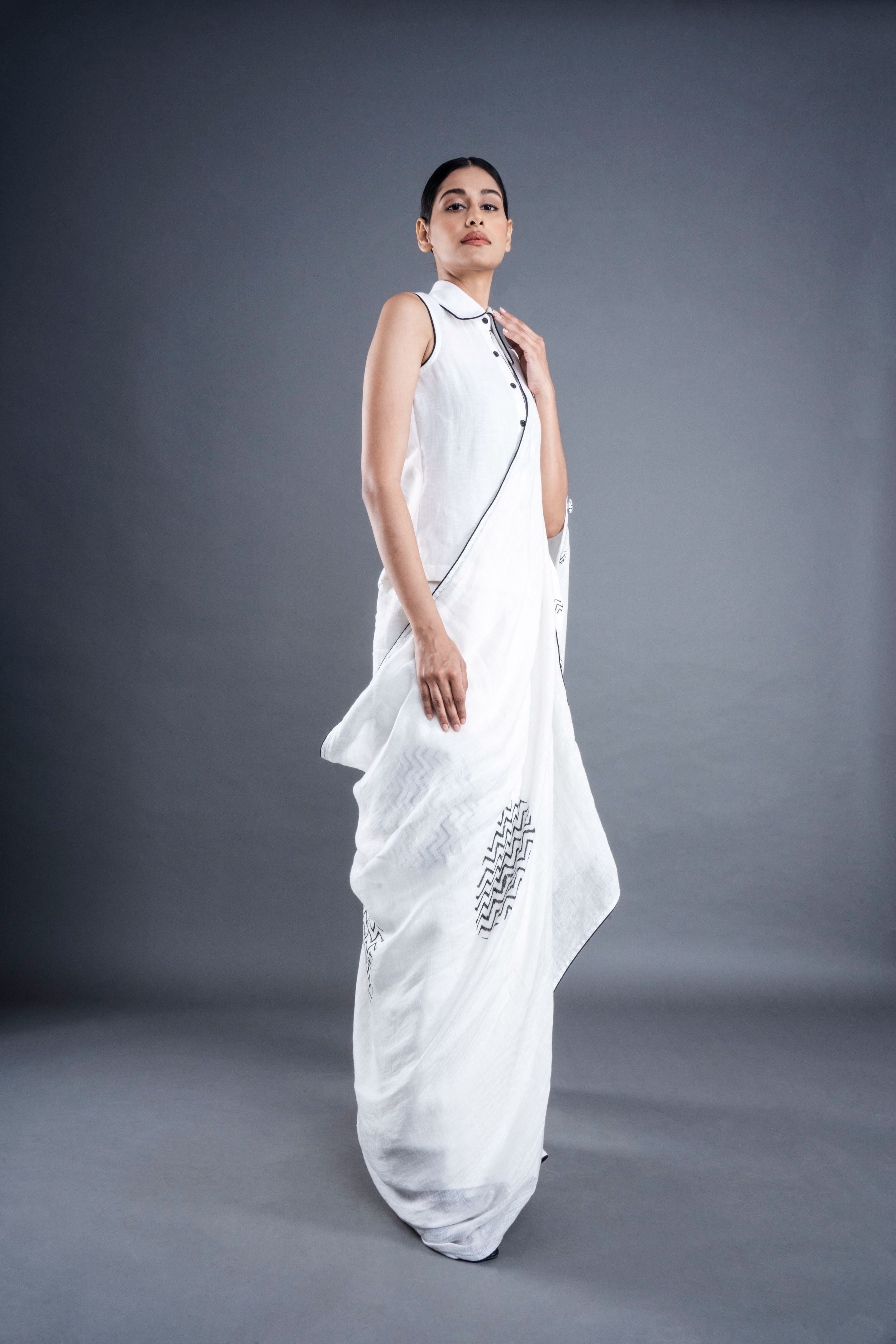Linen Saree