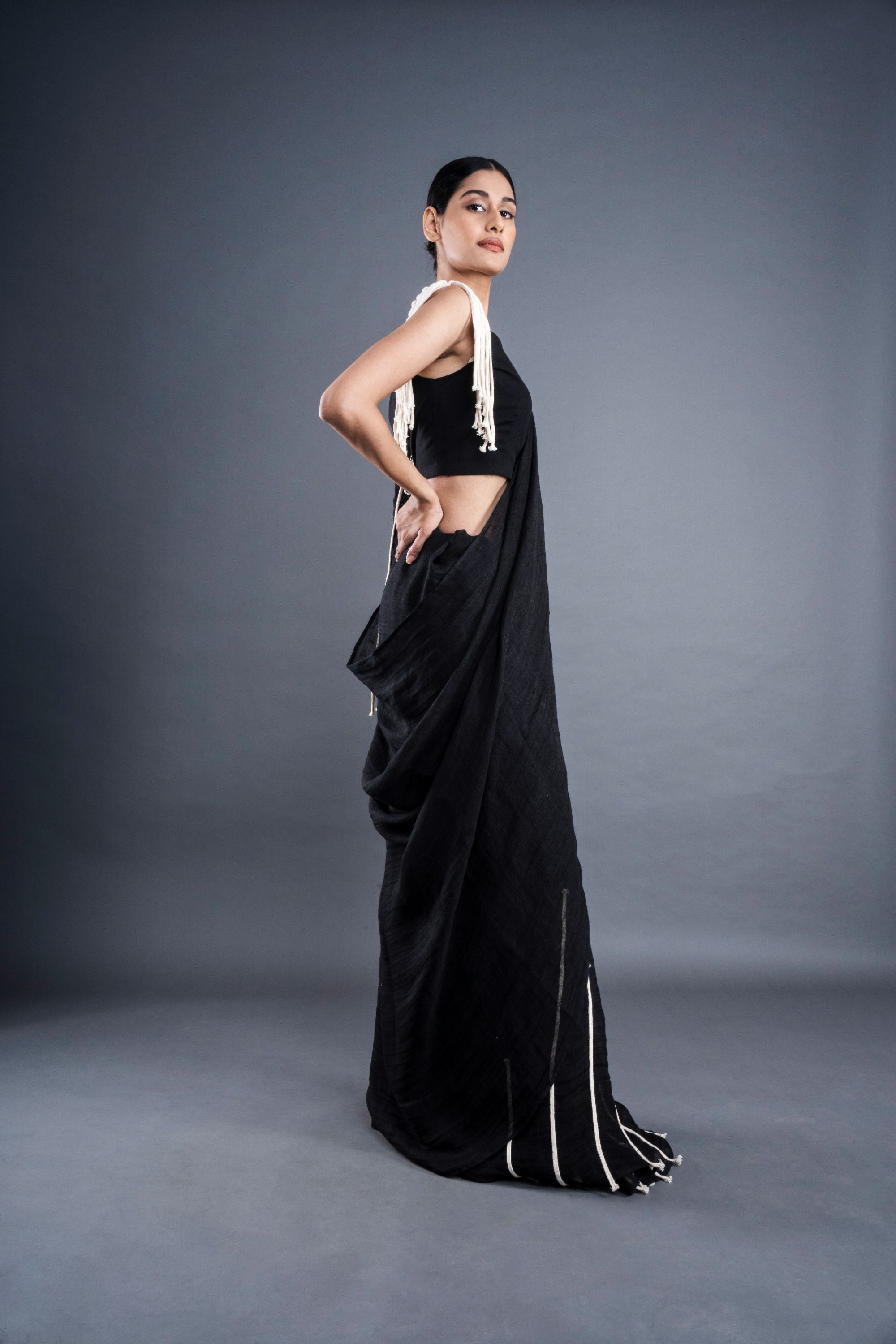 Linen Saree