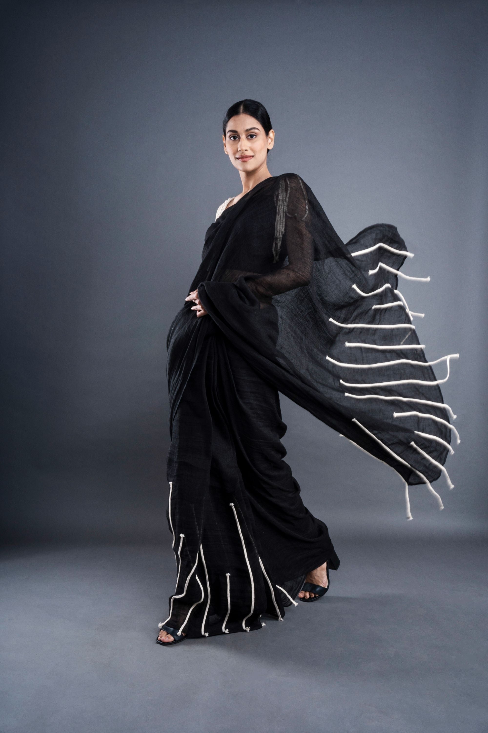 Linen Saree