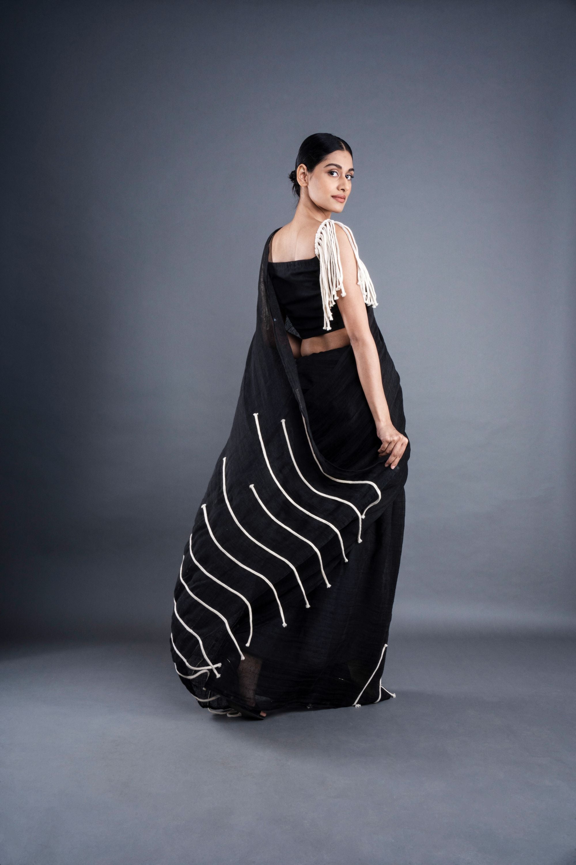 Linen Saree