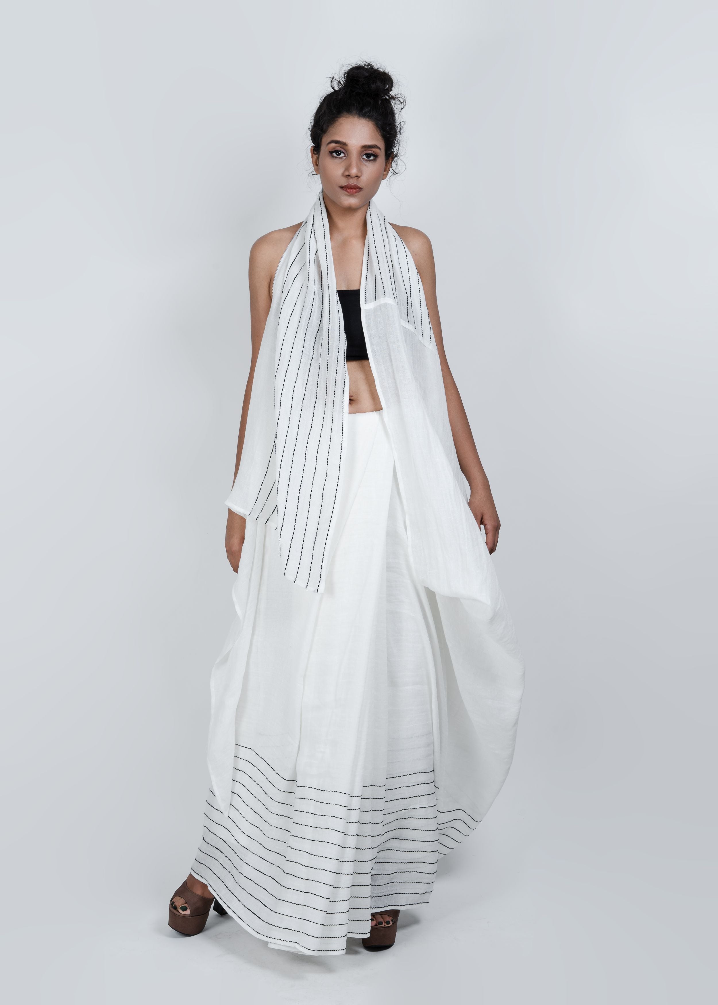 Linen Saree