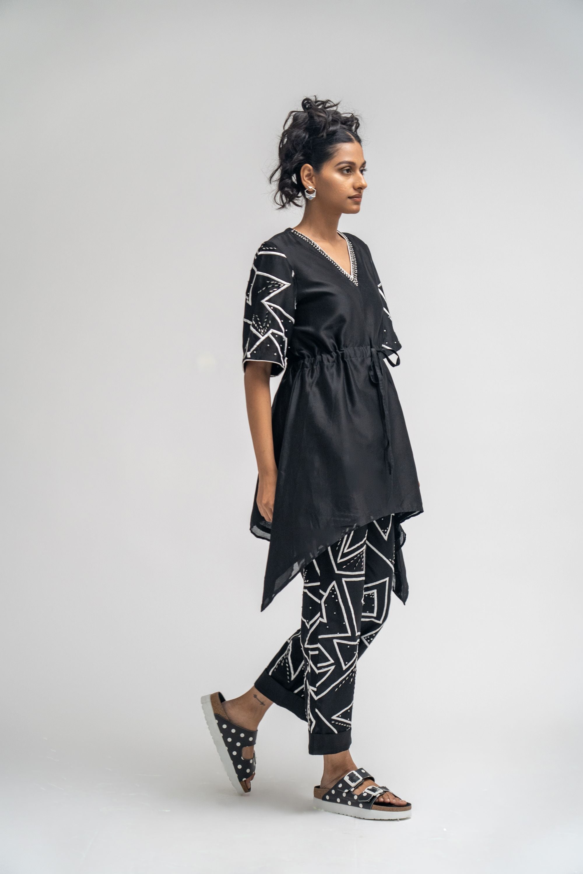 Chanderi Kaftan Set