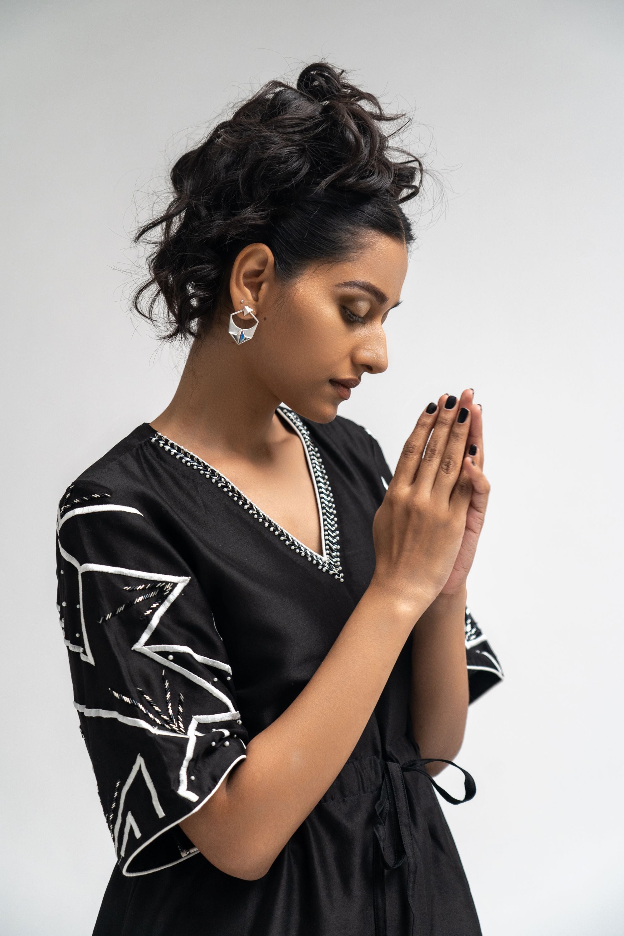 Chanderi Kaftan Set