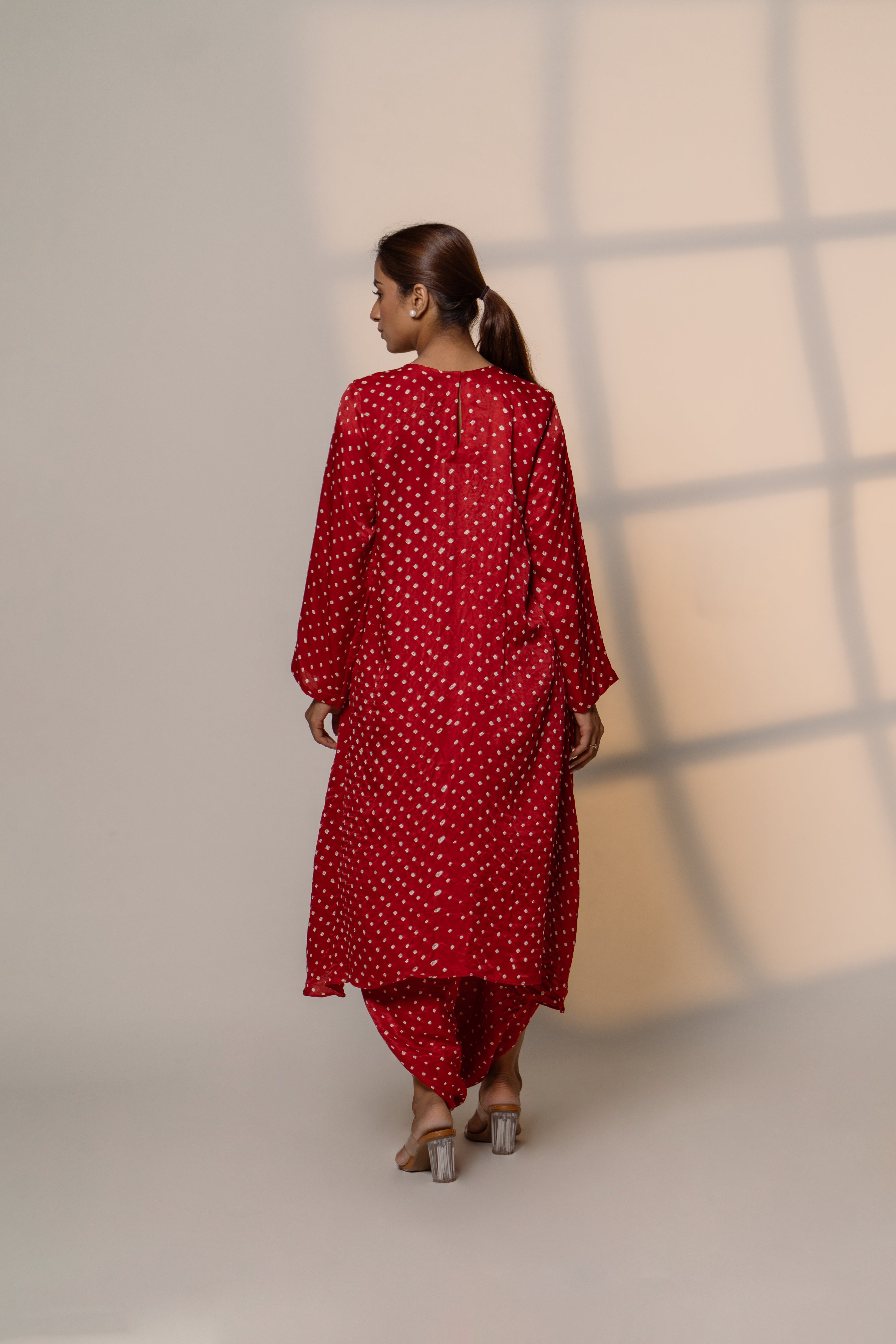 ASYMMETRICAL OVERLAP DHOTI SET