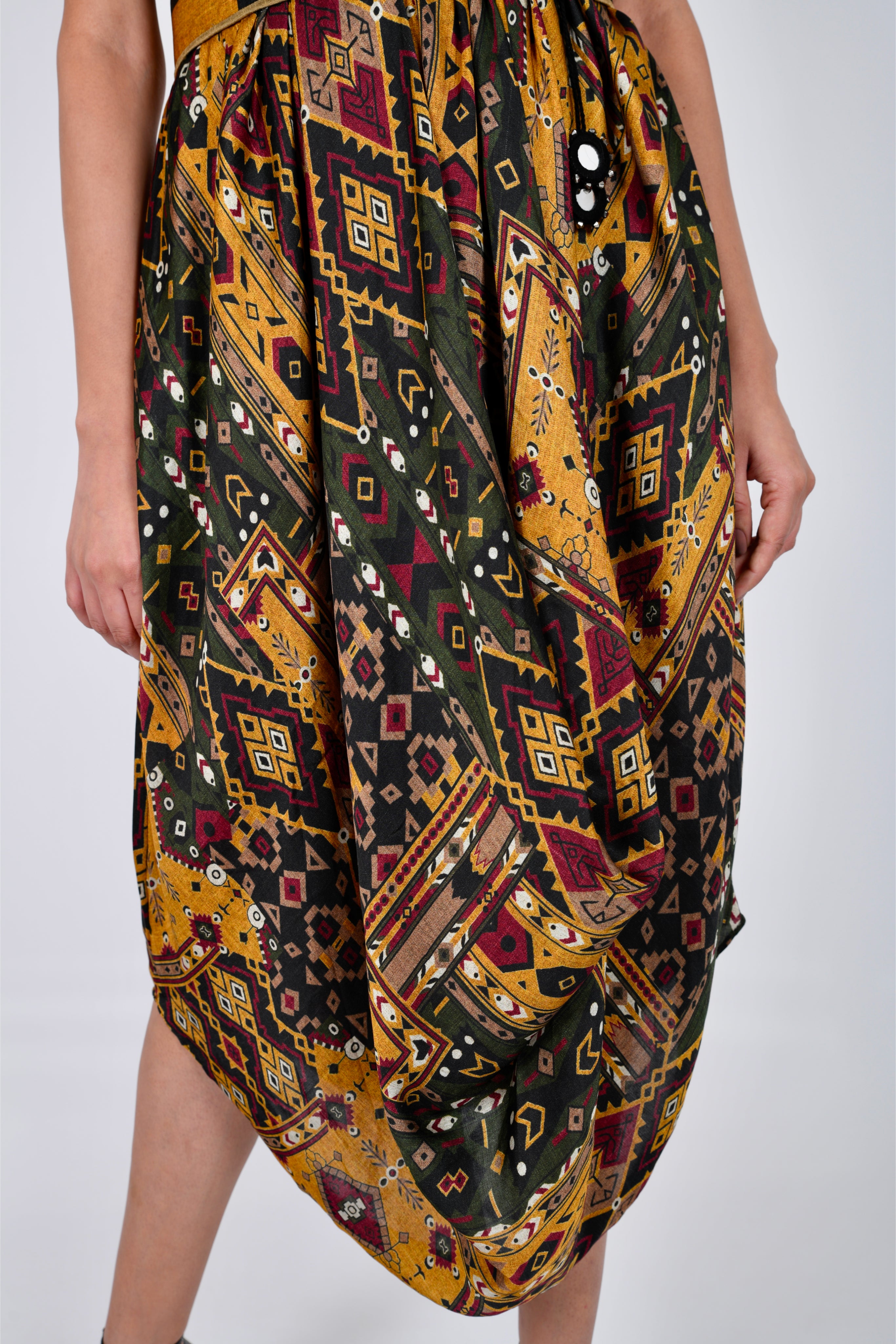 KAFILLA COWL BELT DRESS