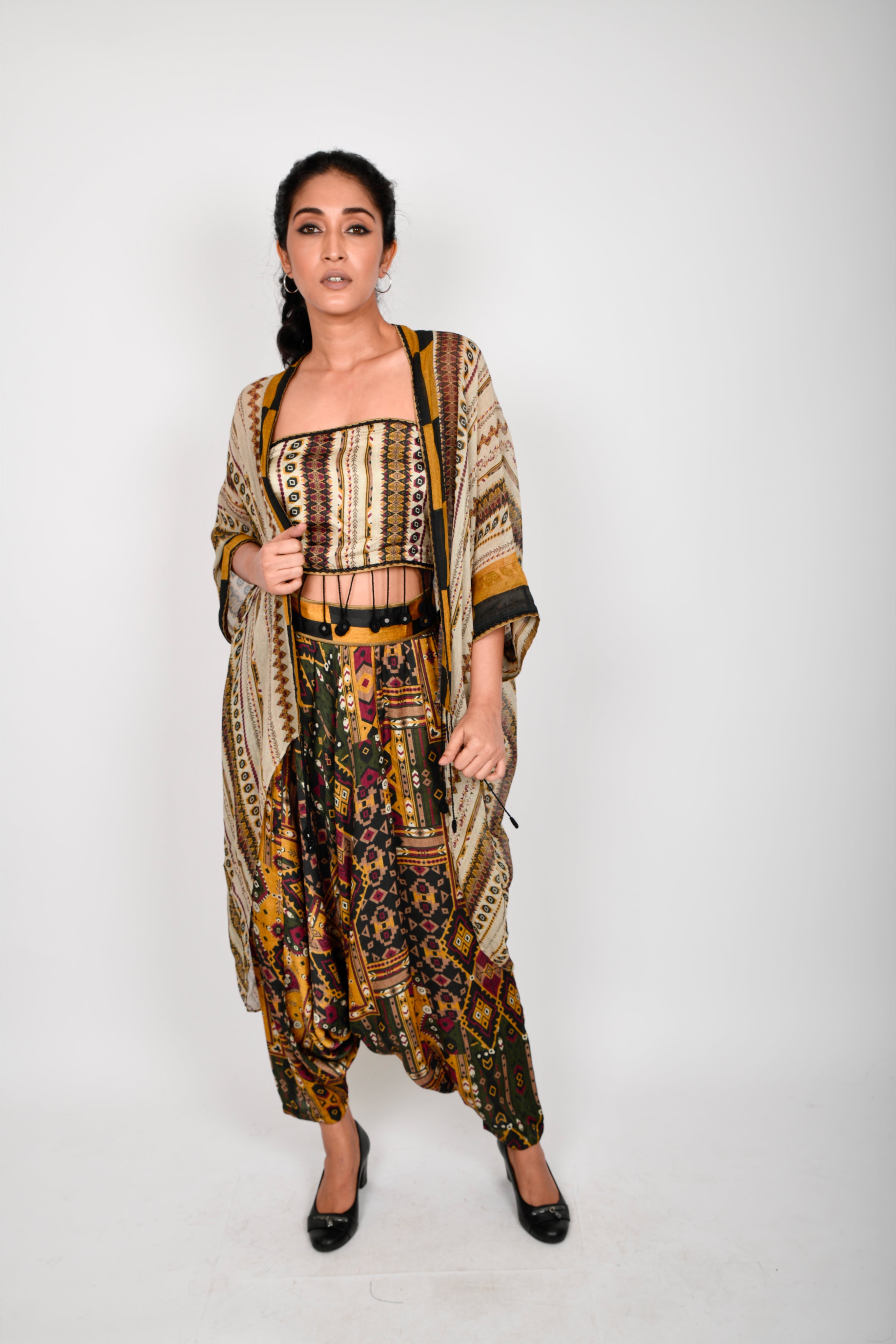 KAFILLA CAPE BUSTIER AND TURKISH SET
