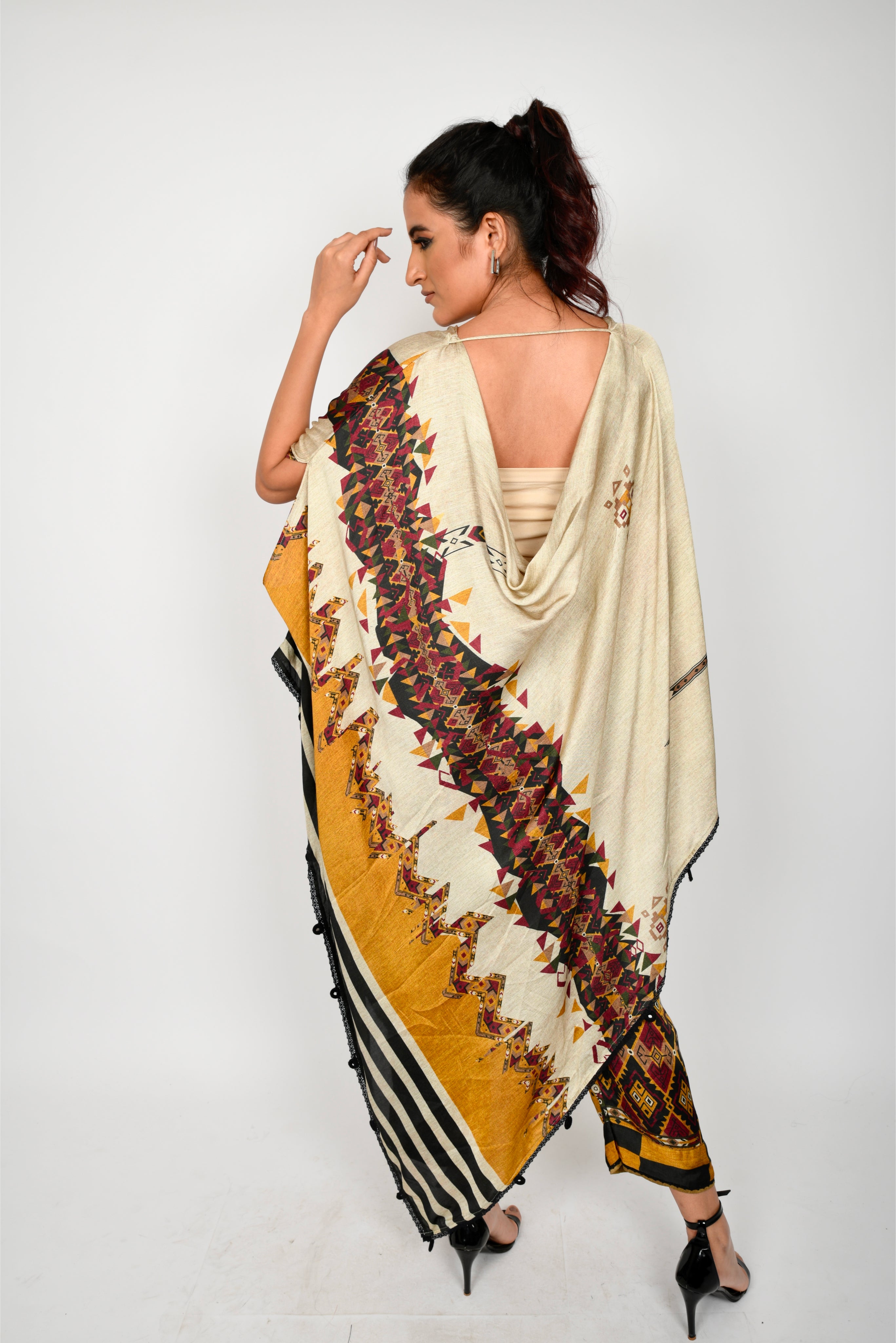 KAFILLA COWL CAPE SET