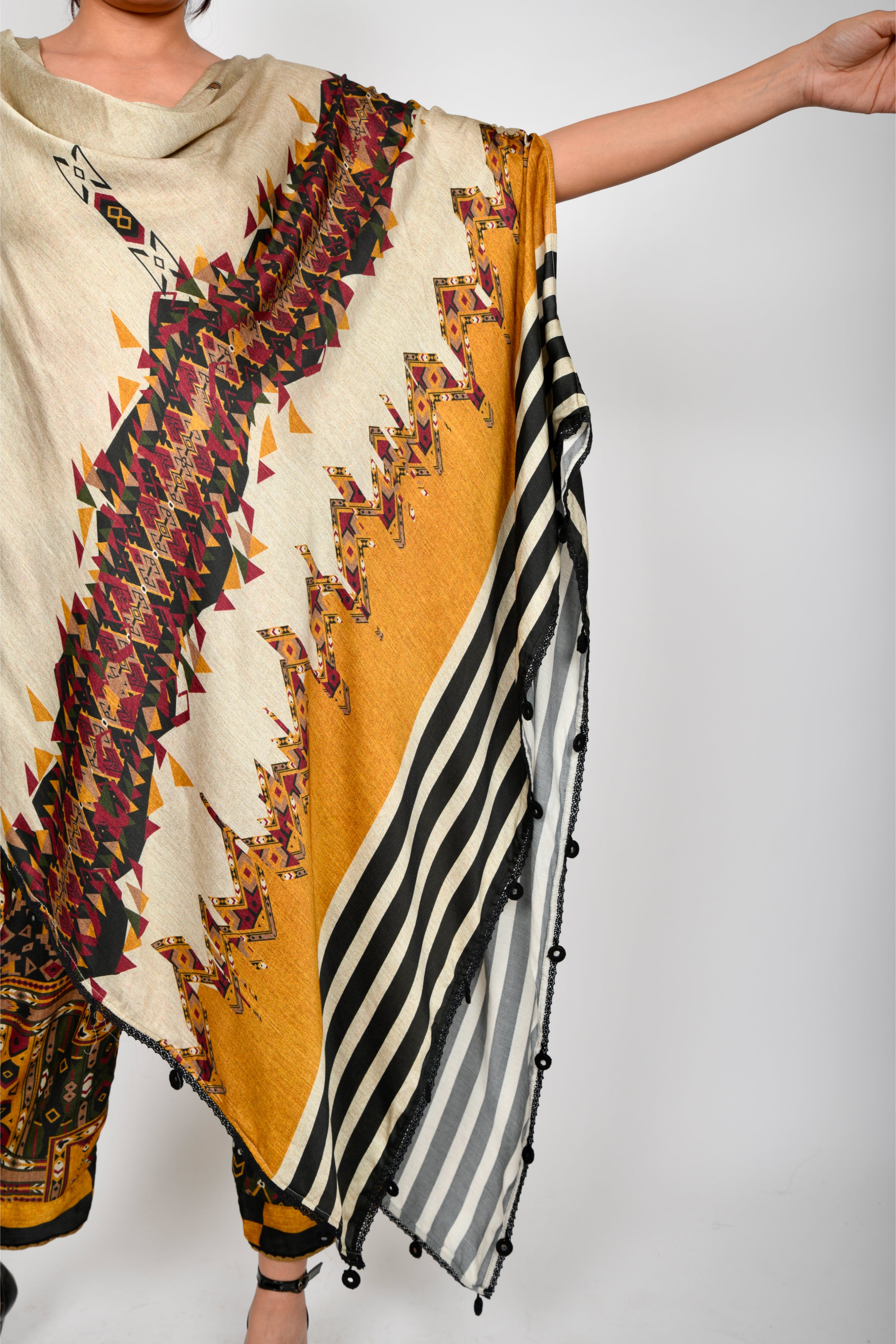 KAFILLA COWL CAPE SET