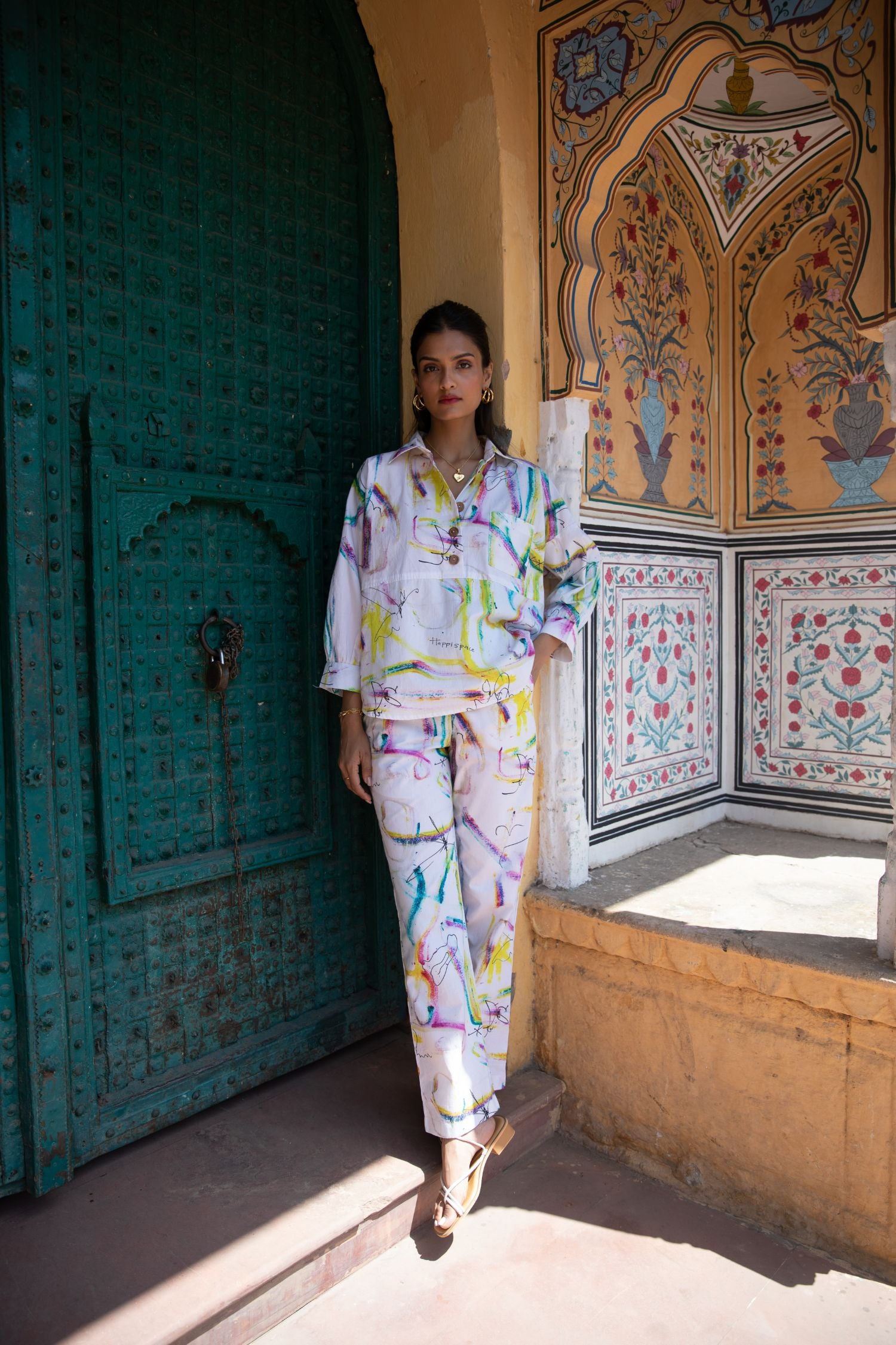 Snooze co-ord set In Paint Bucket Print