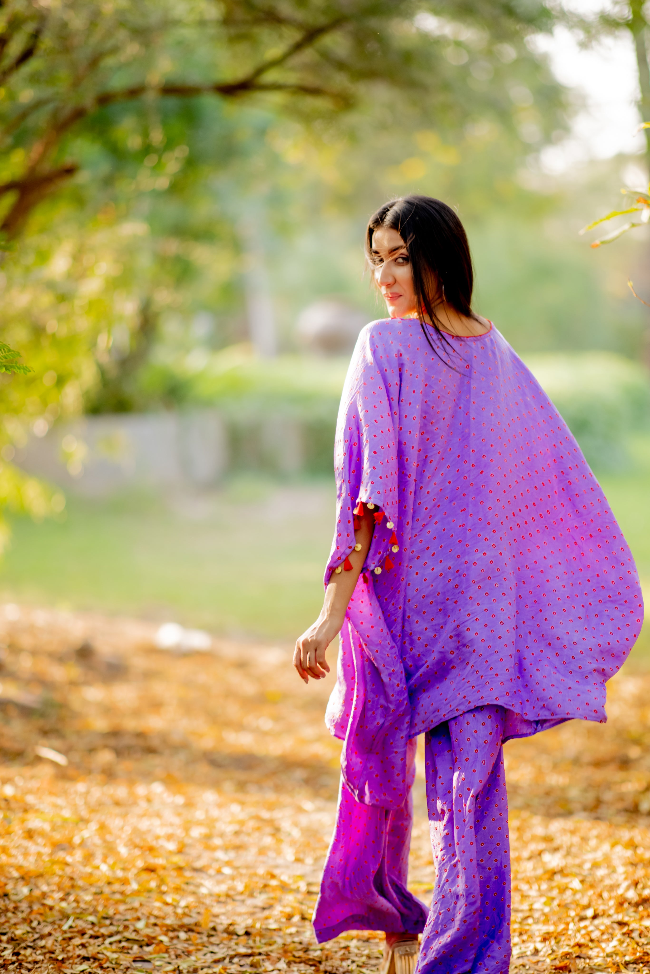 MIRROR KAFTAN SET