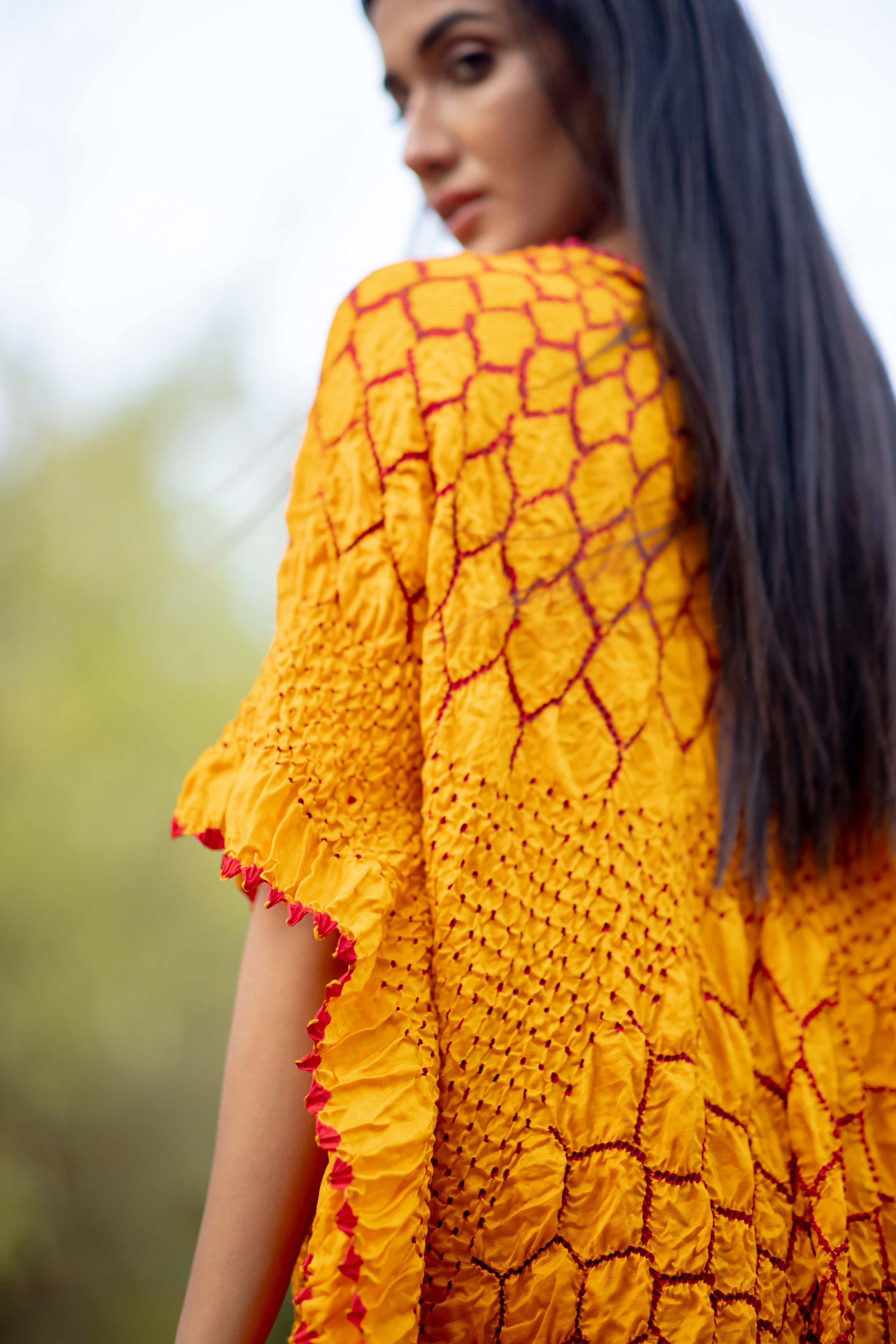 THREE FLOWERS KAFTAN