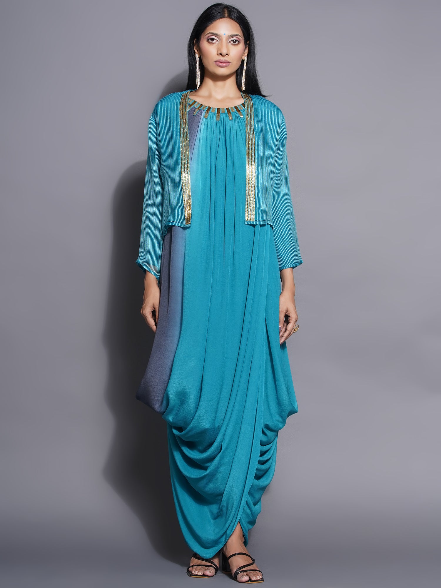 DRESS + SLIP + JACKET