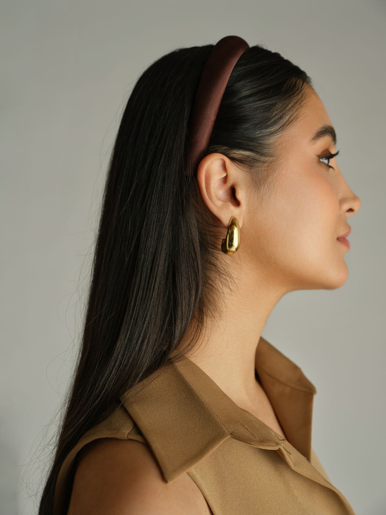 Espresso Silk Headband
