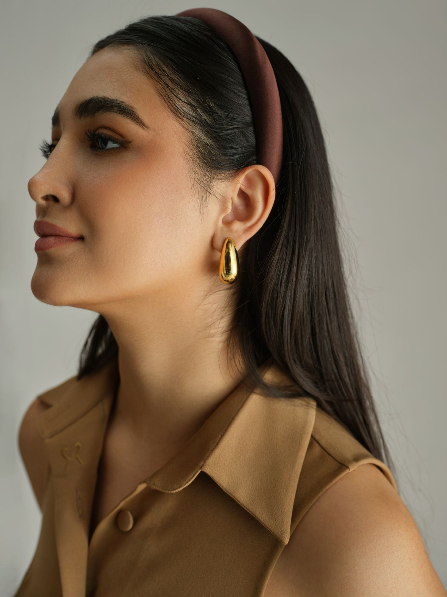Espresso Silk Headband