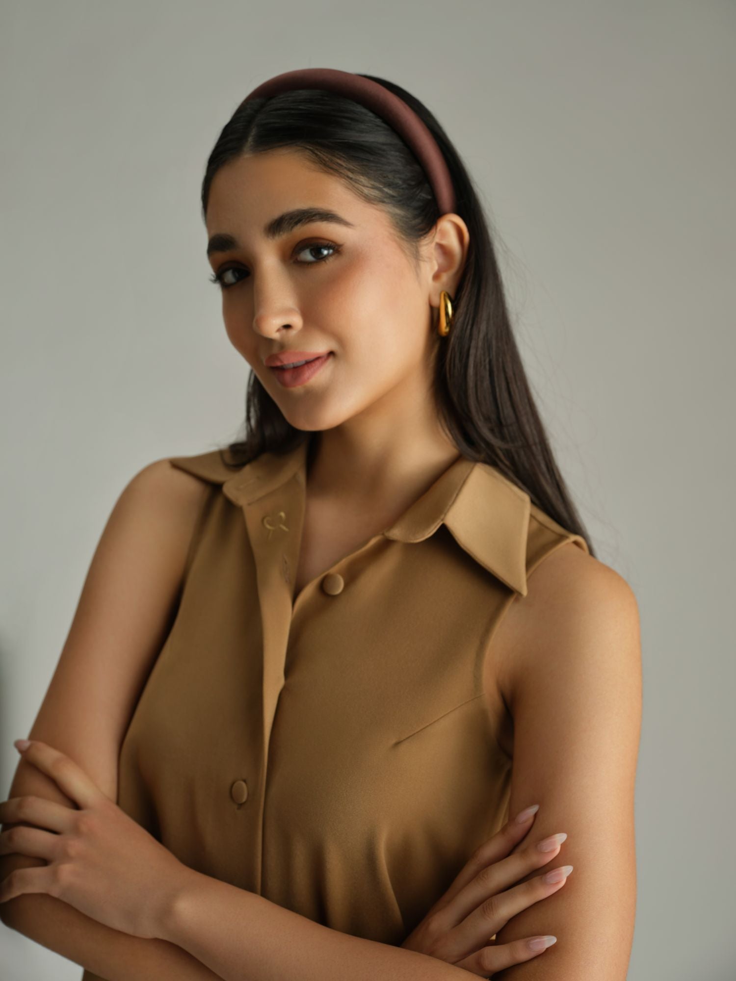 Espresso Silk Headband