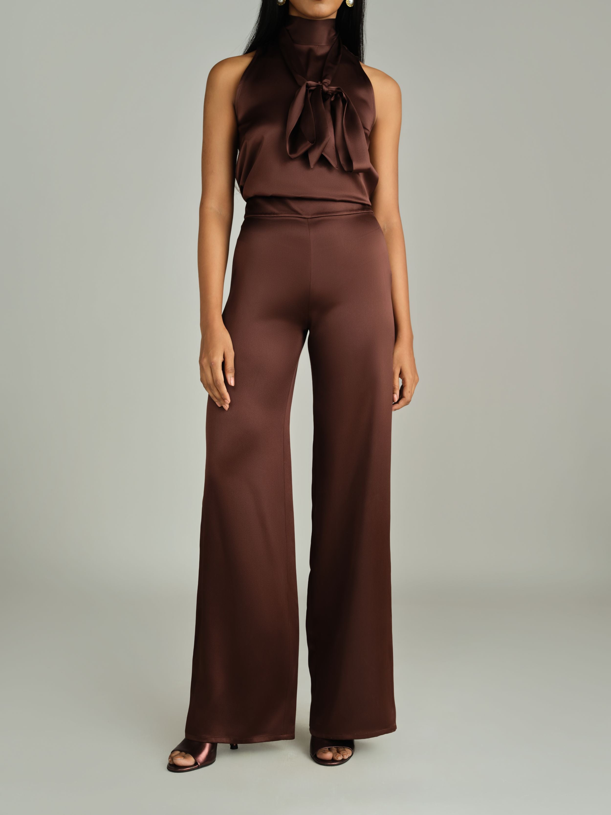 Espresso Silk Trousers