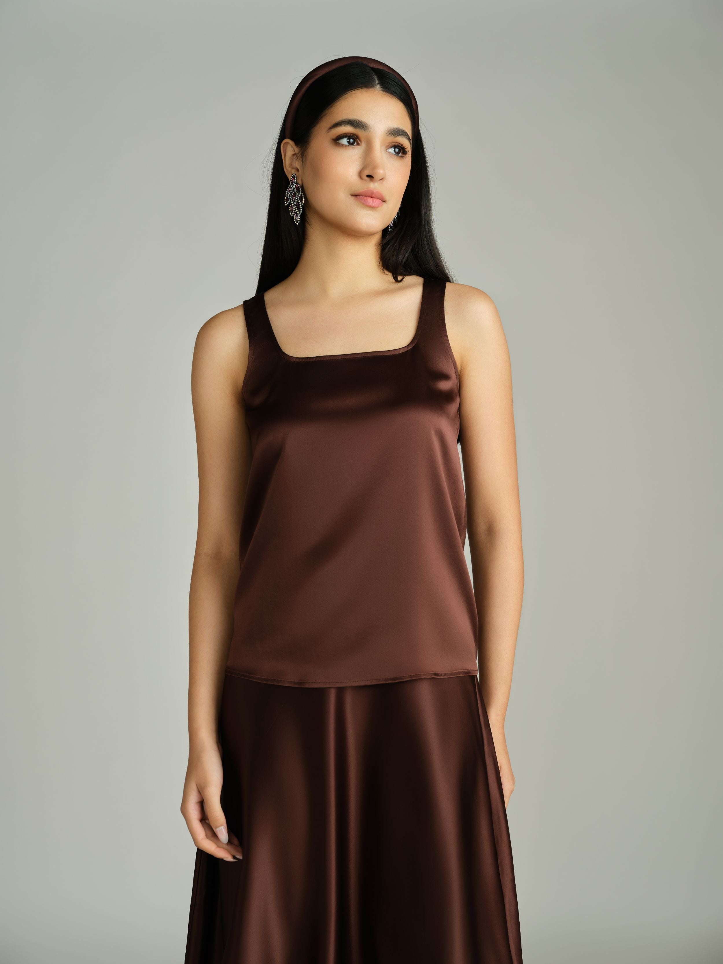 Espresso Silk Camisole