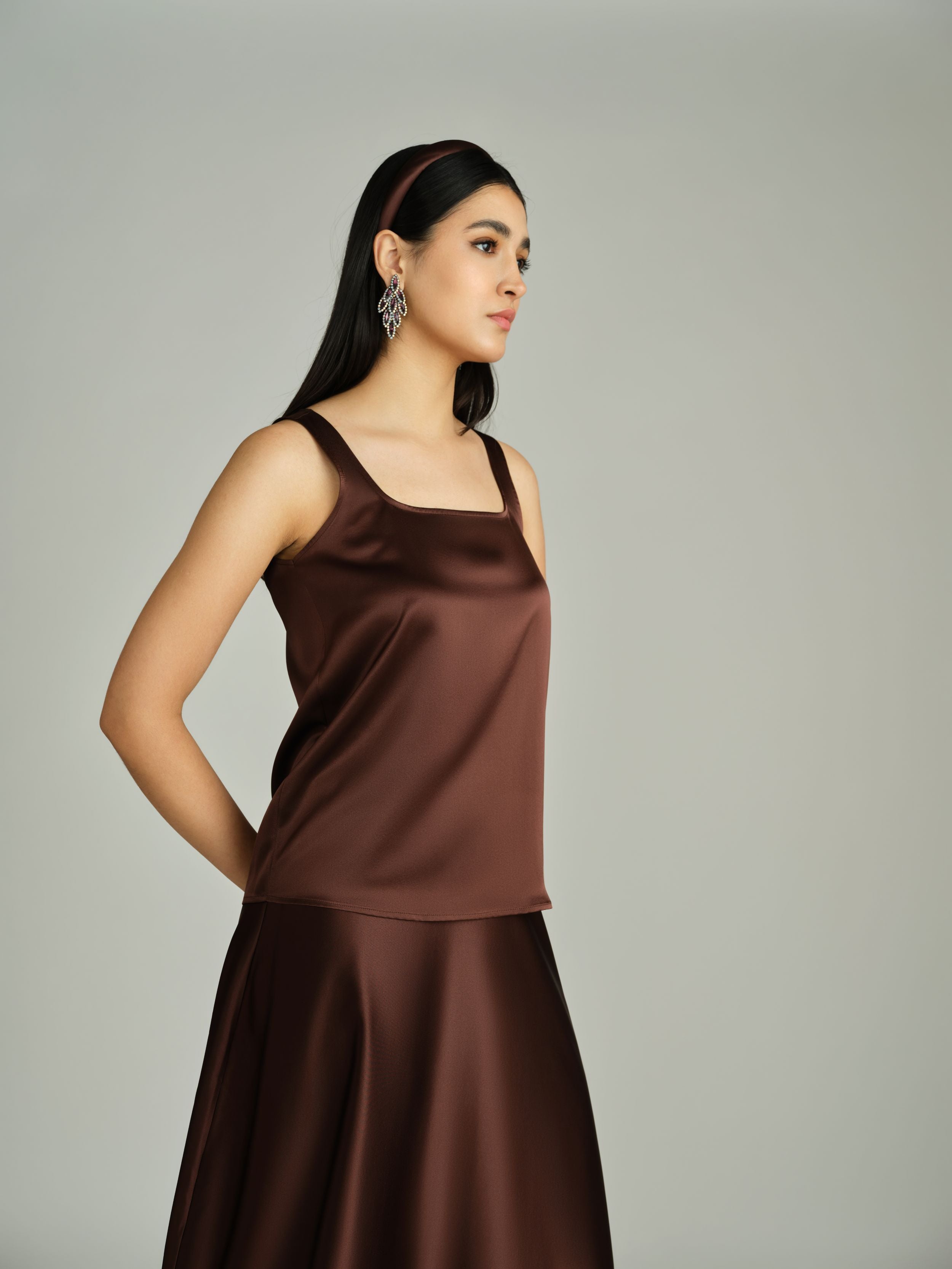 Espresso Silk Camisole