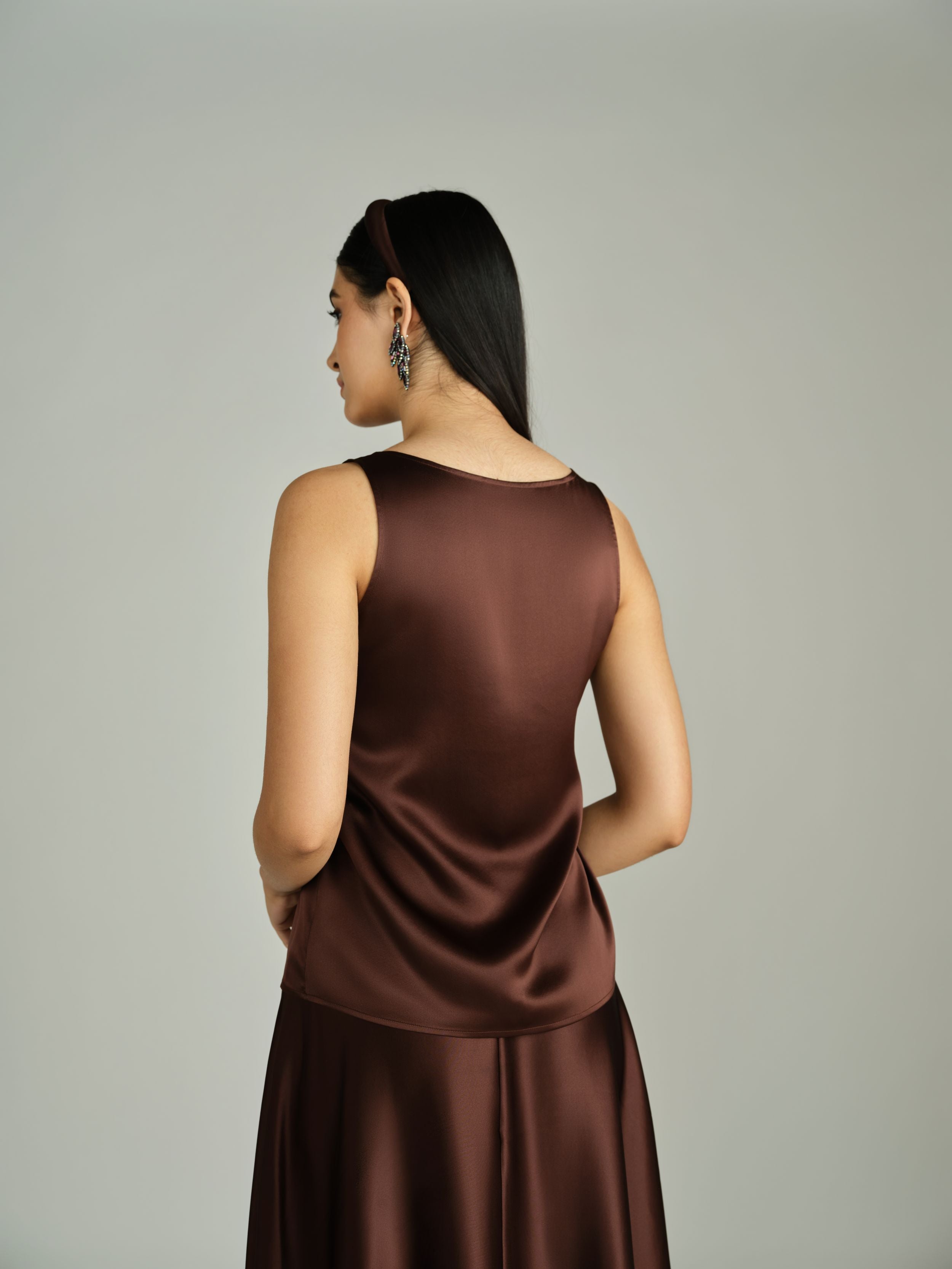 Espresso Silk Camisole