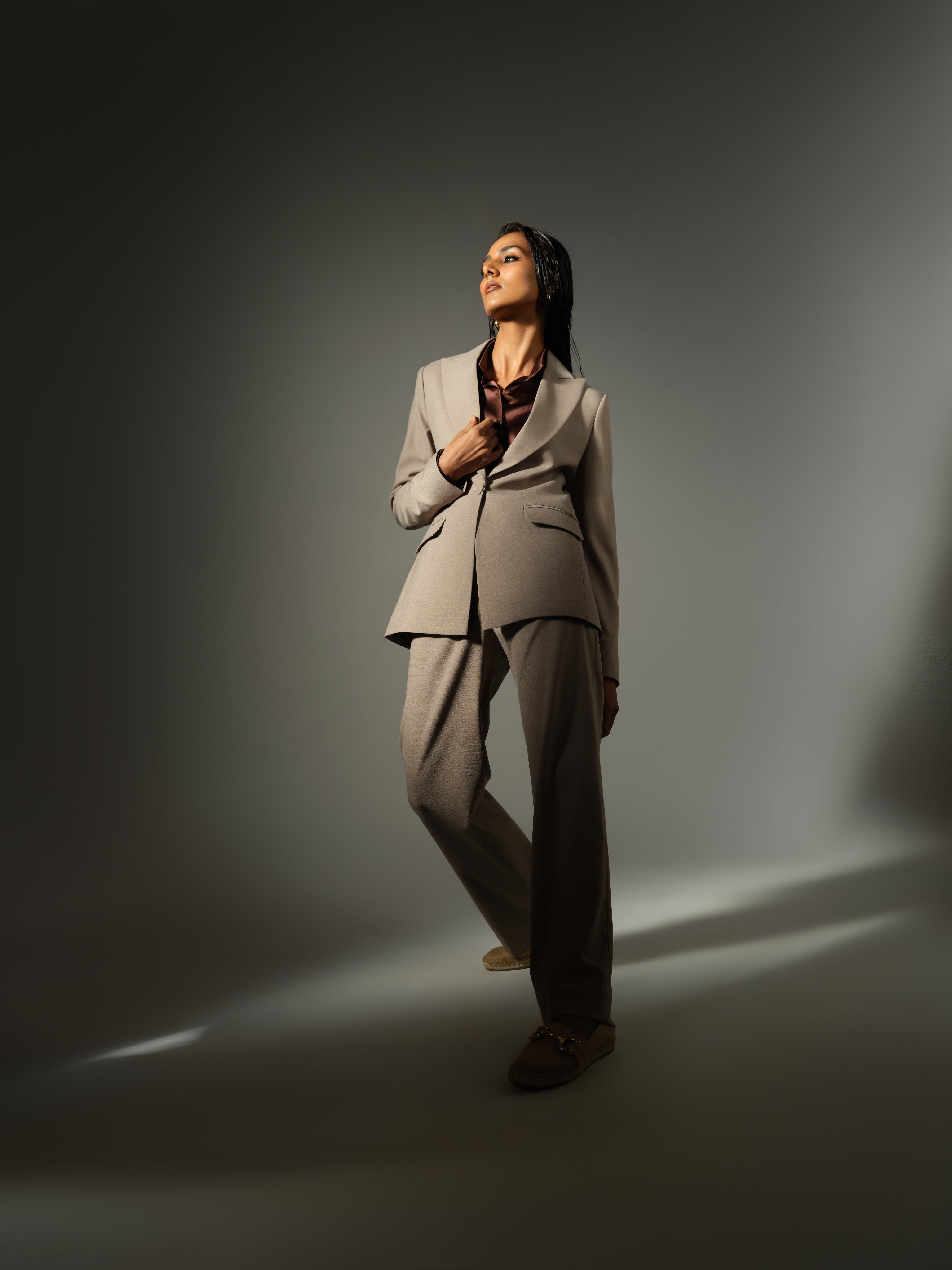 Tobacco Suiting Blazer