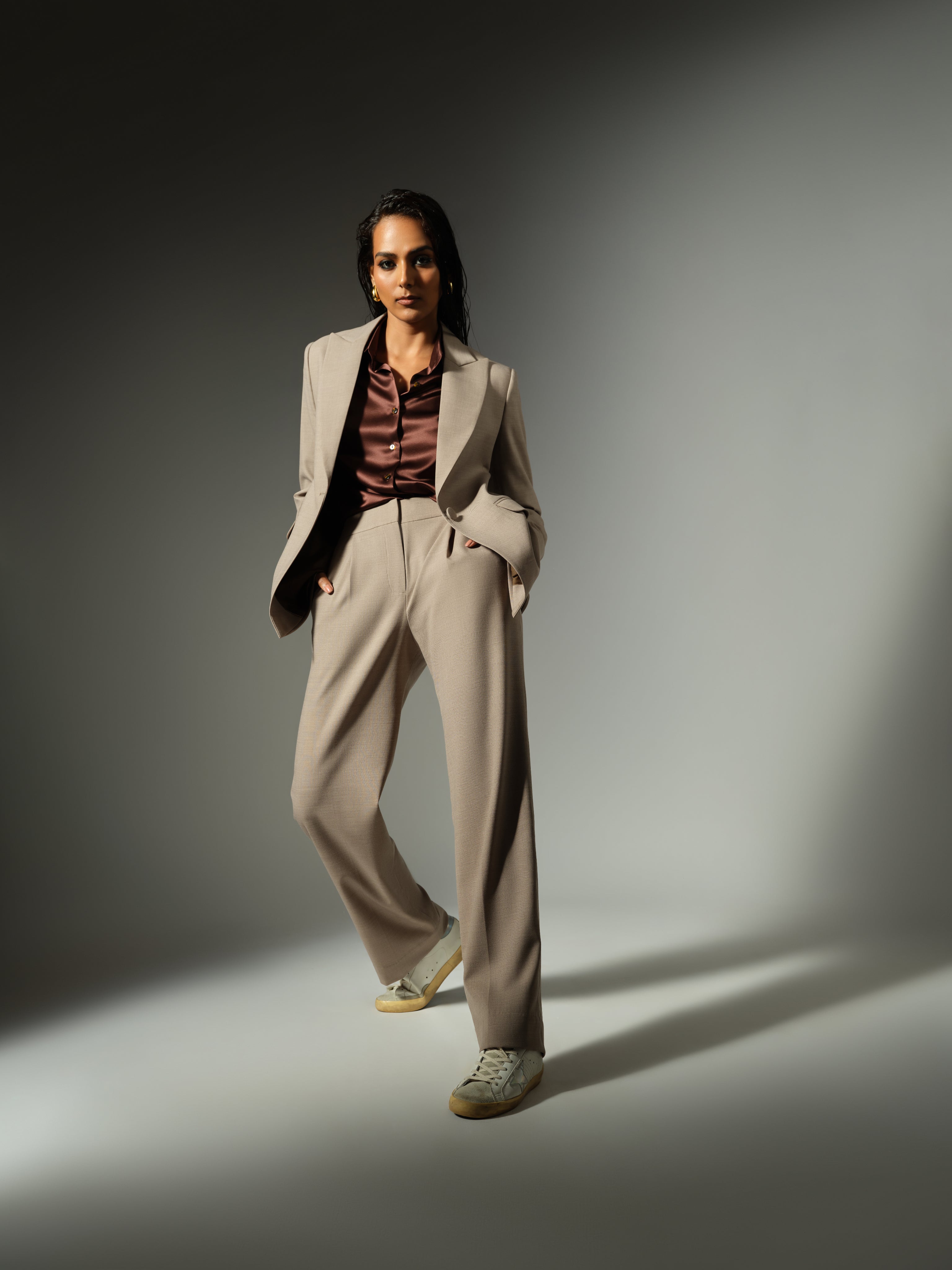 Tobacco Suiting Blazer
