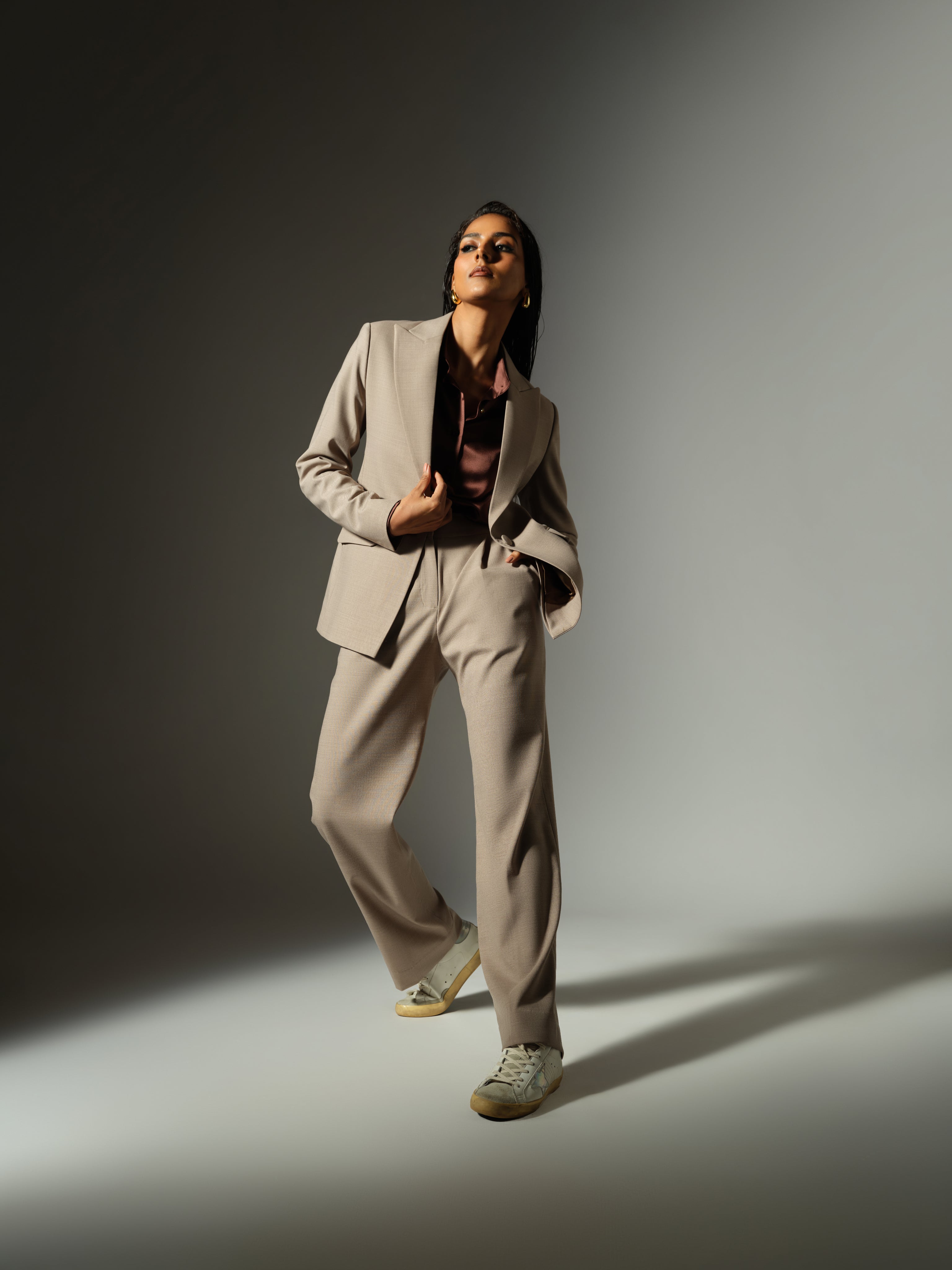 Tobacco Suiting Blazer