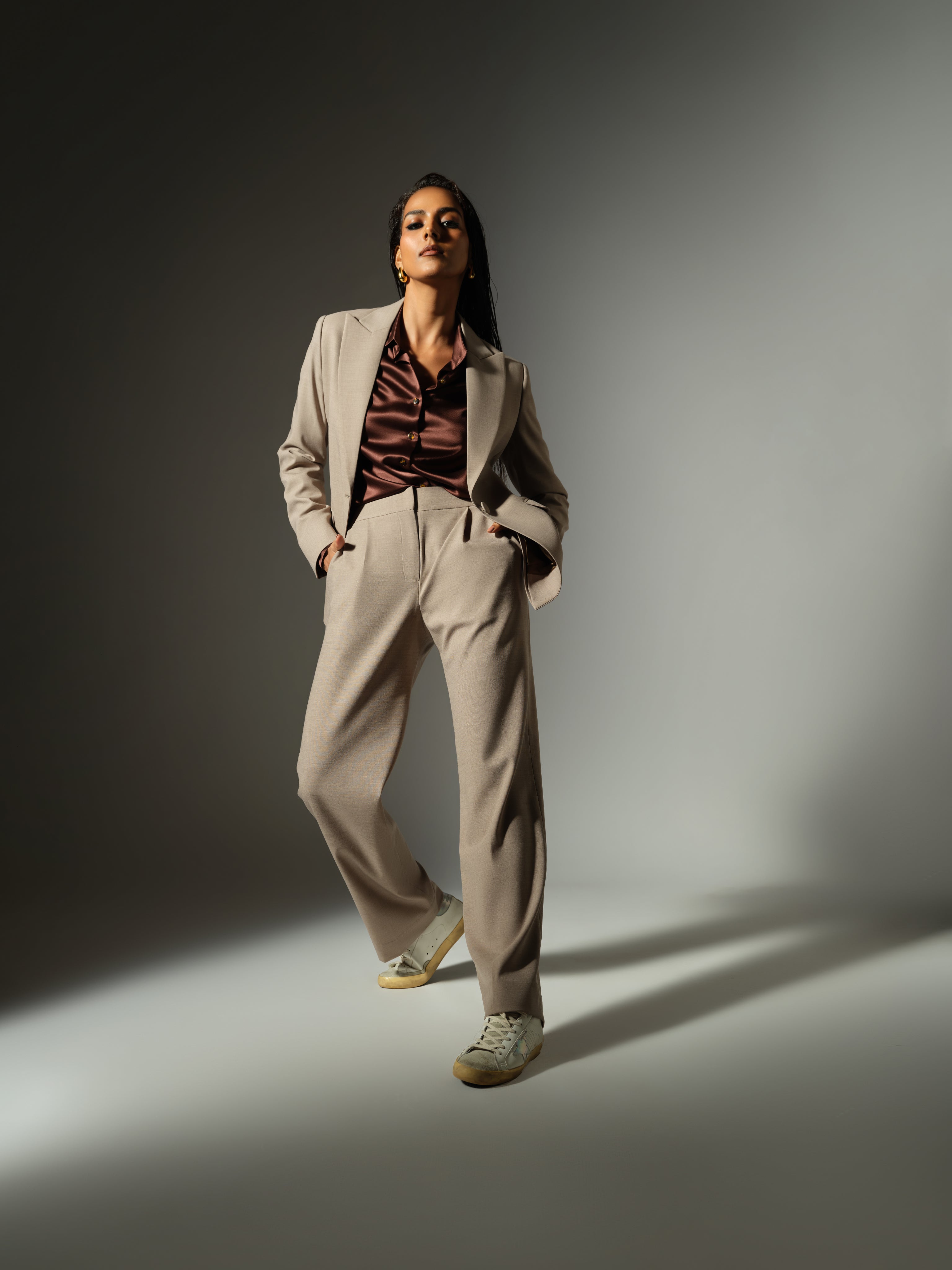 Tobacco Suiting Blazer