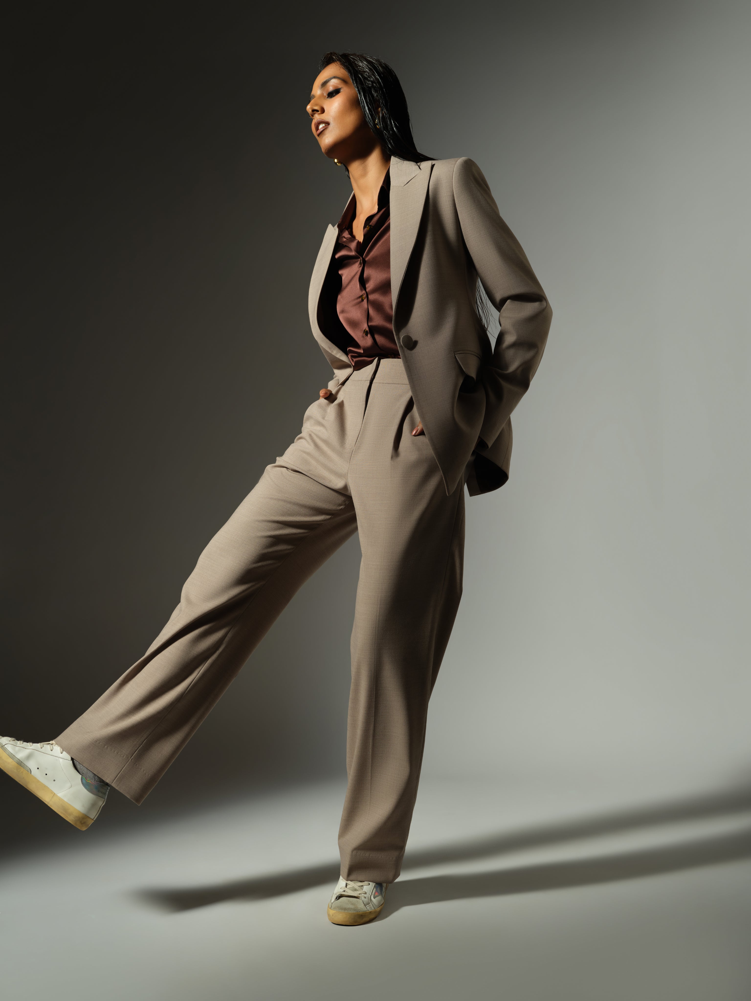 Tobacco Suiting Blazer
