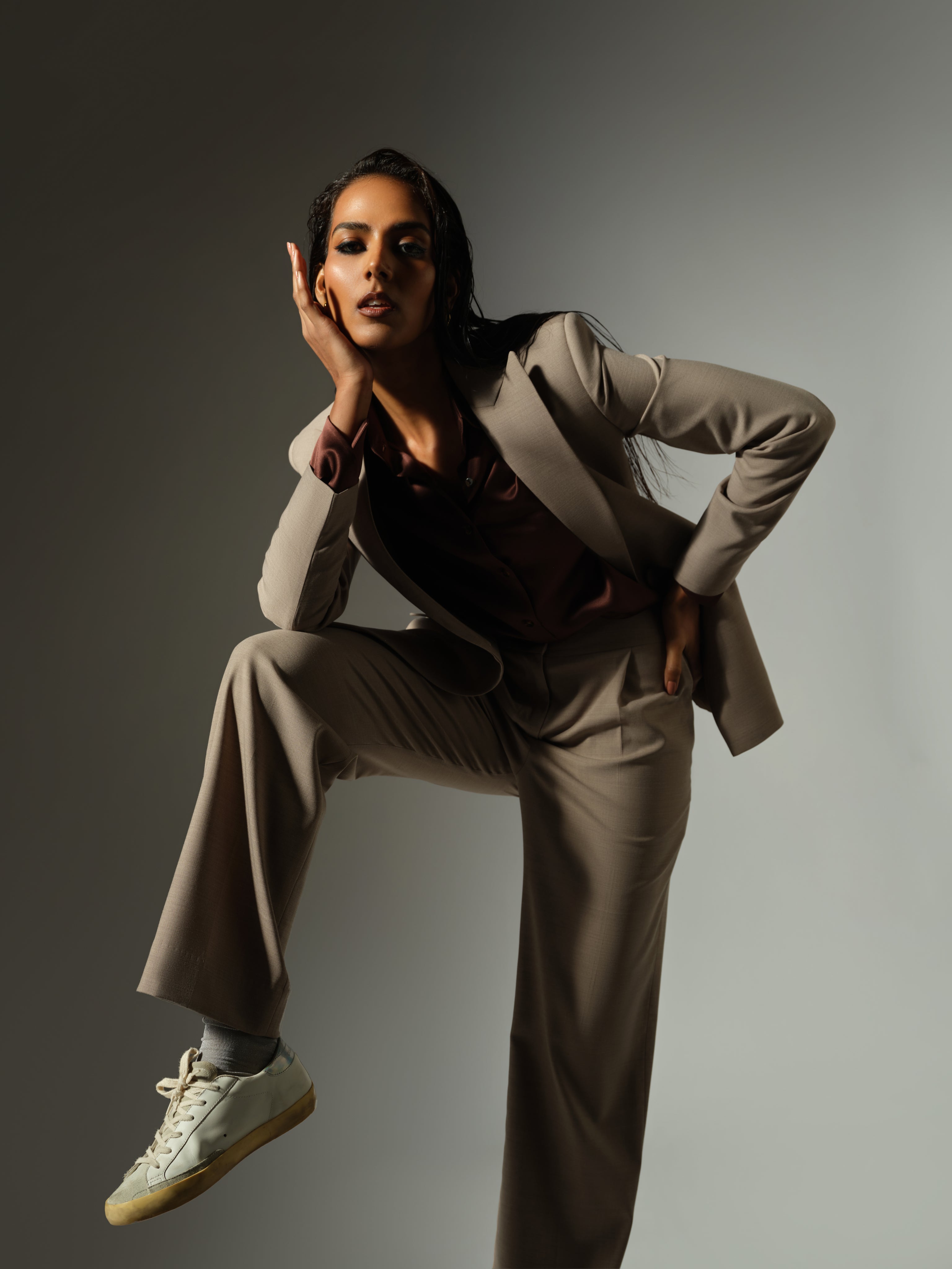 Tobacco Suiting Blazer