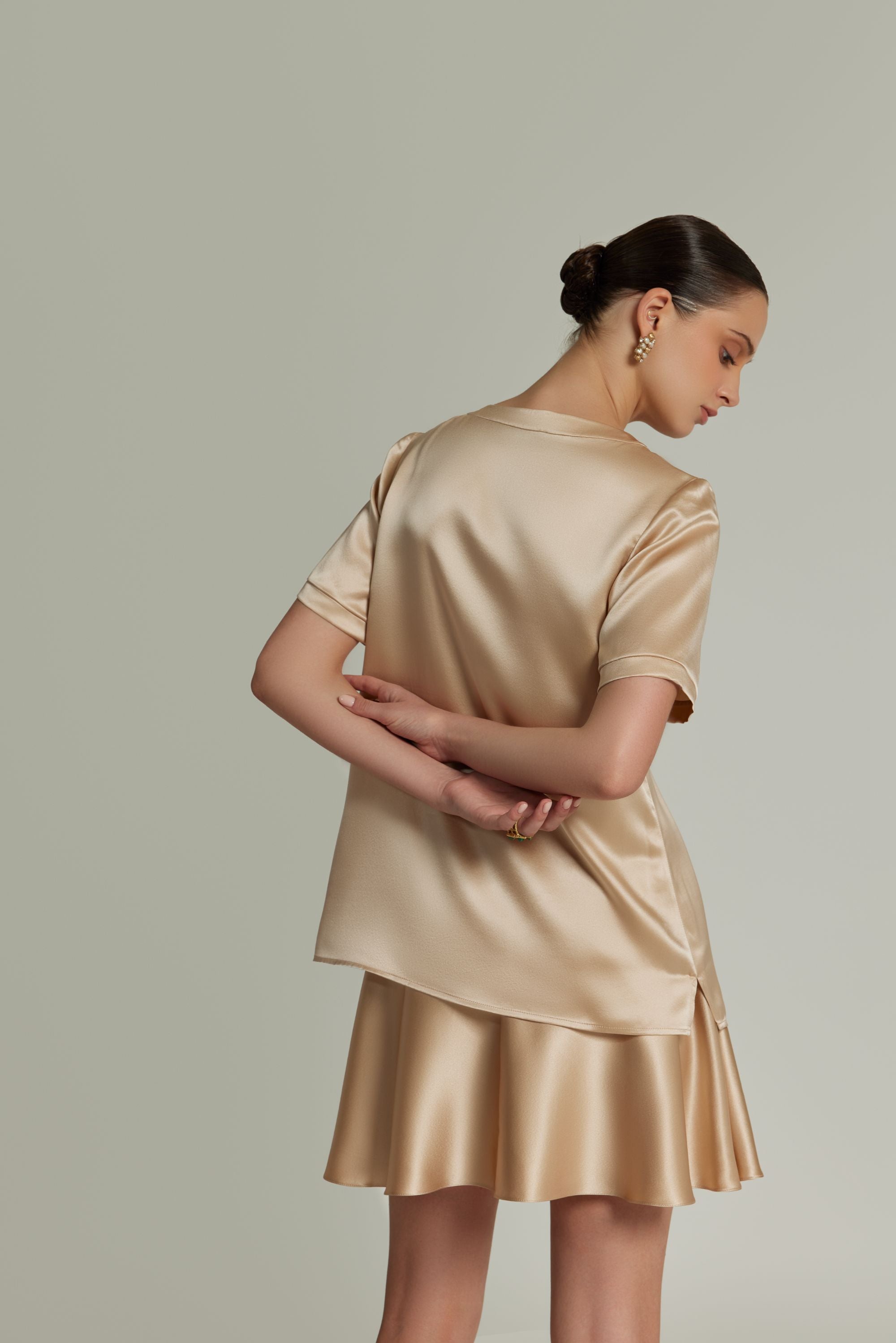 Champagne Silk T-Shirt