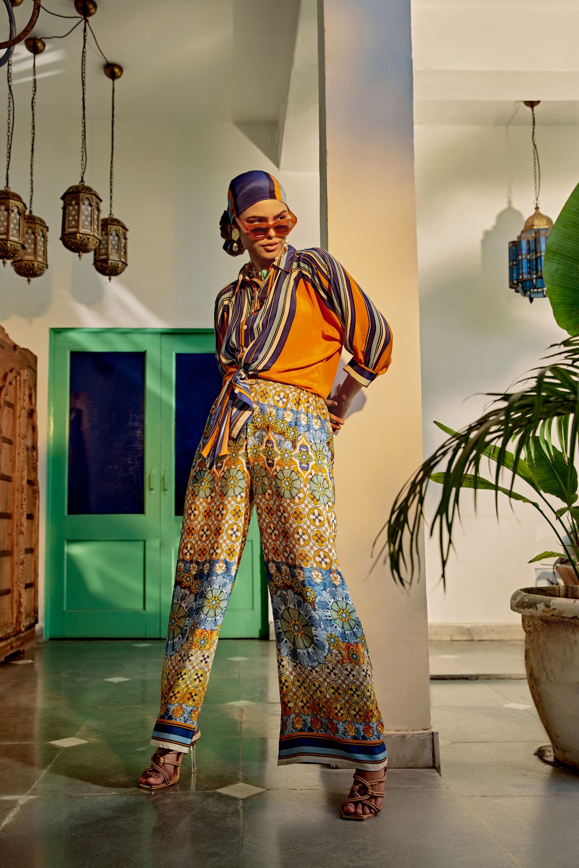 ORANGE DONNA SHIRT & LISA PANT