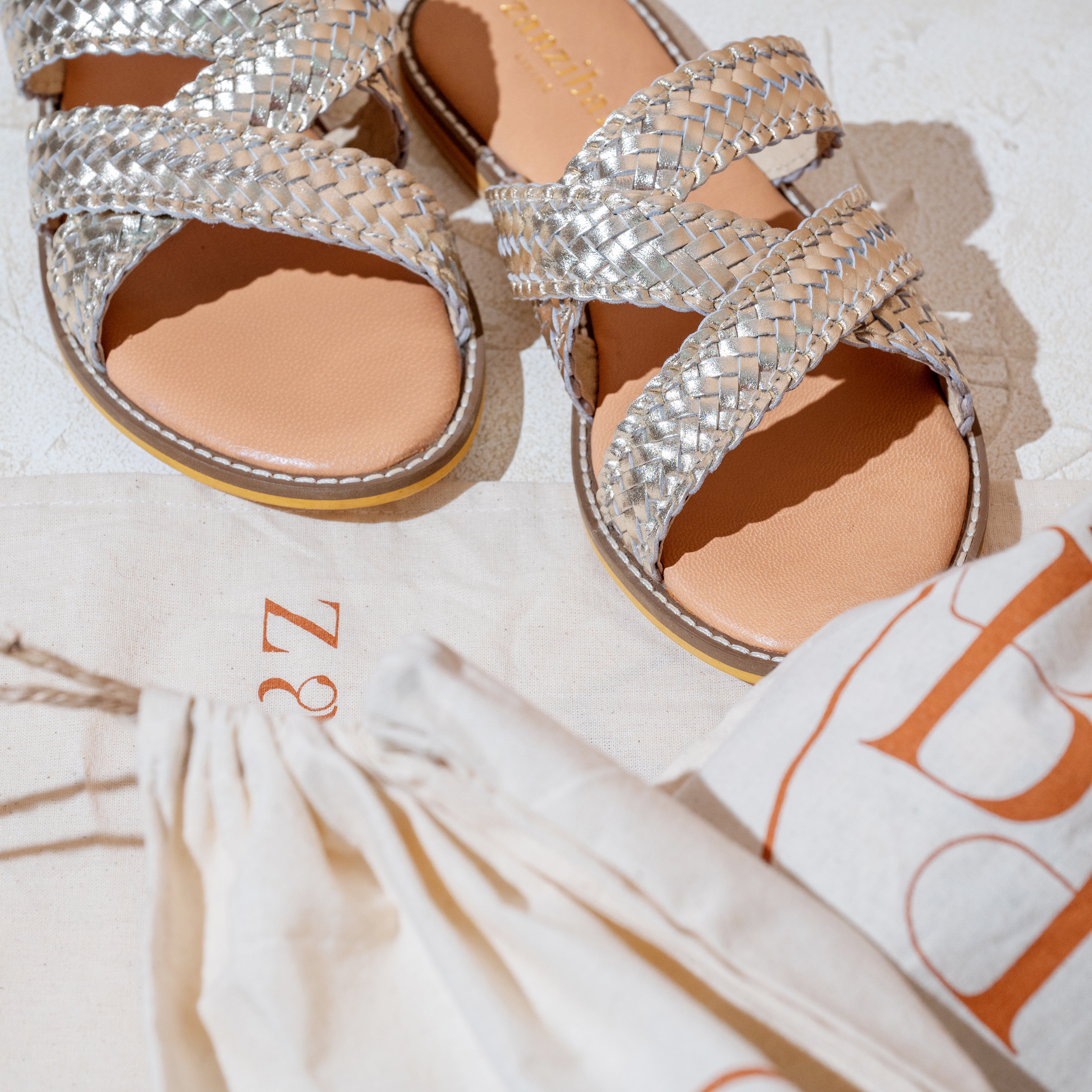 Female Footwear All Mettalic