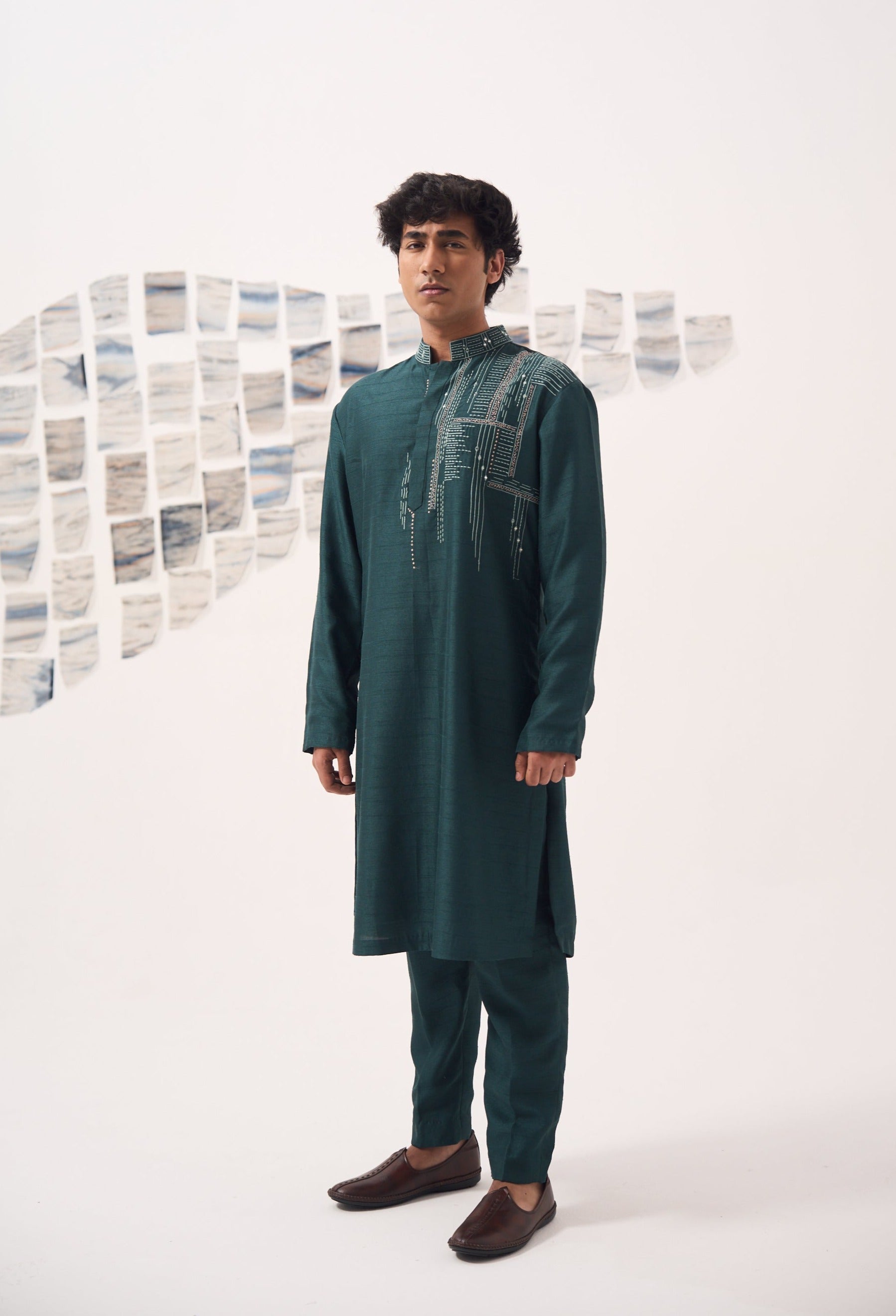 Green Kurta Set