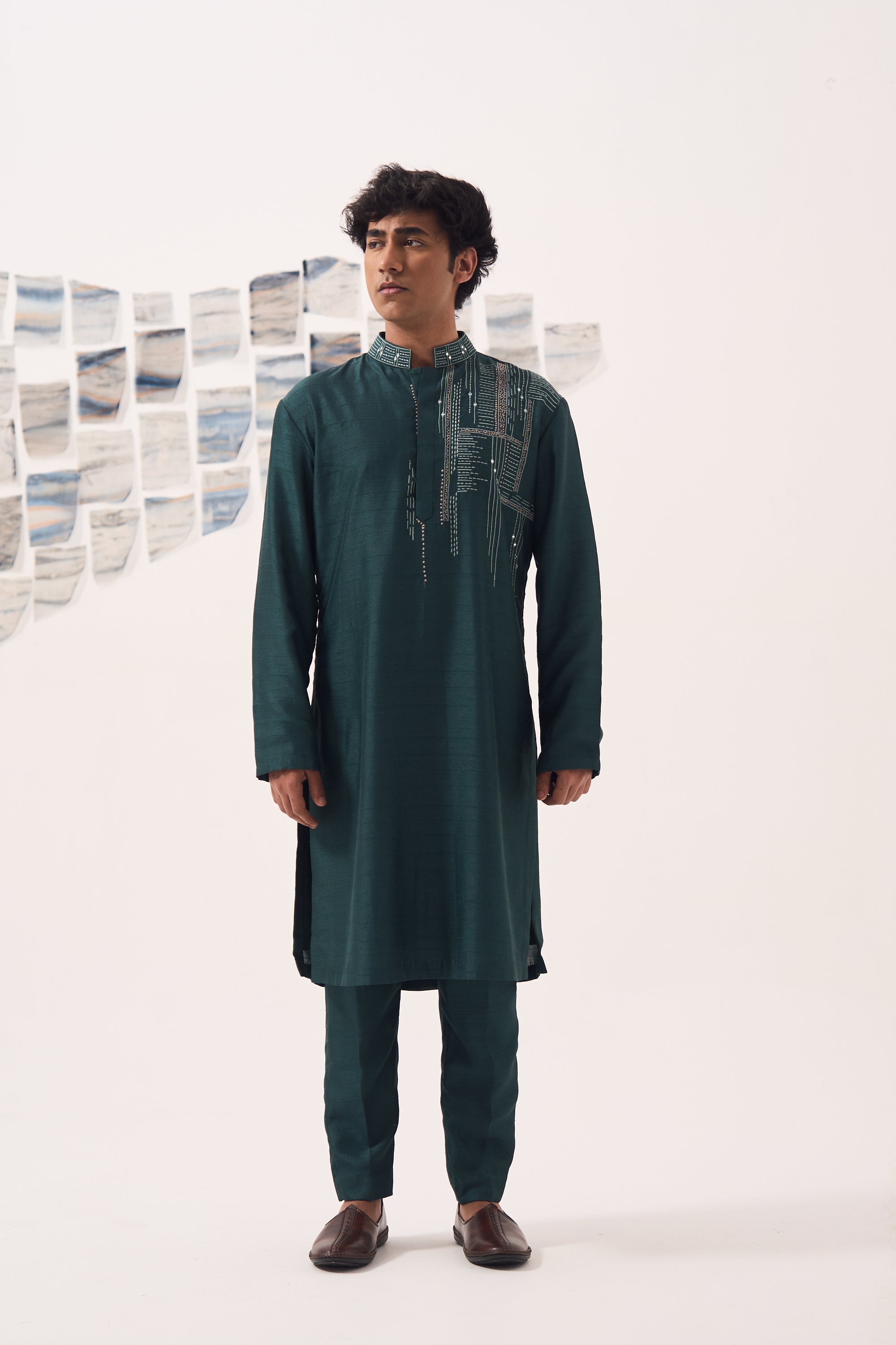 Green Kurta Set