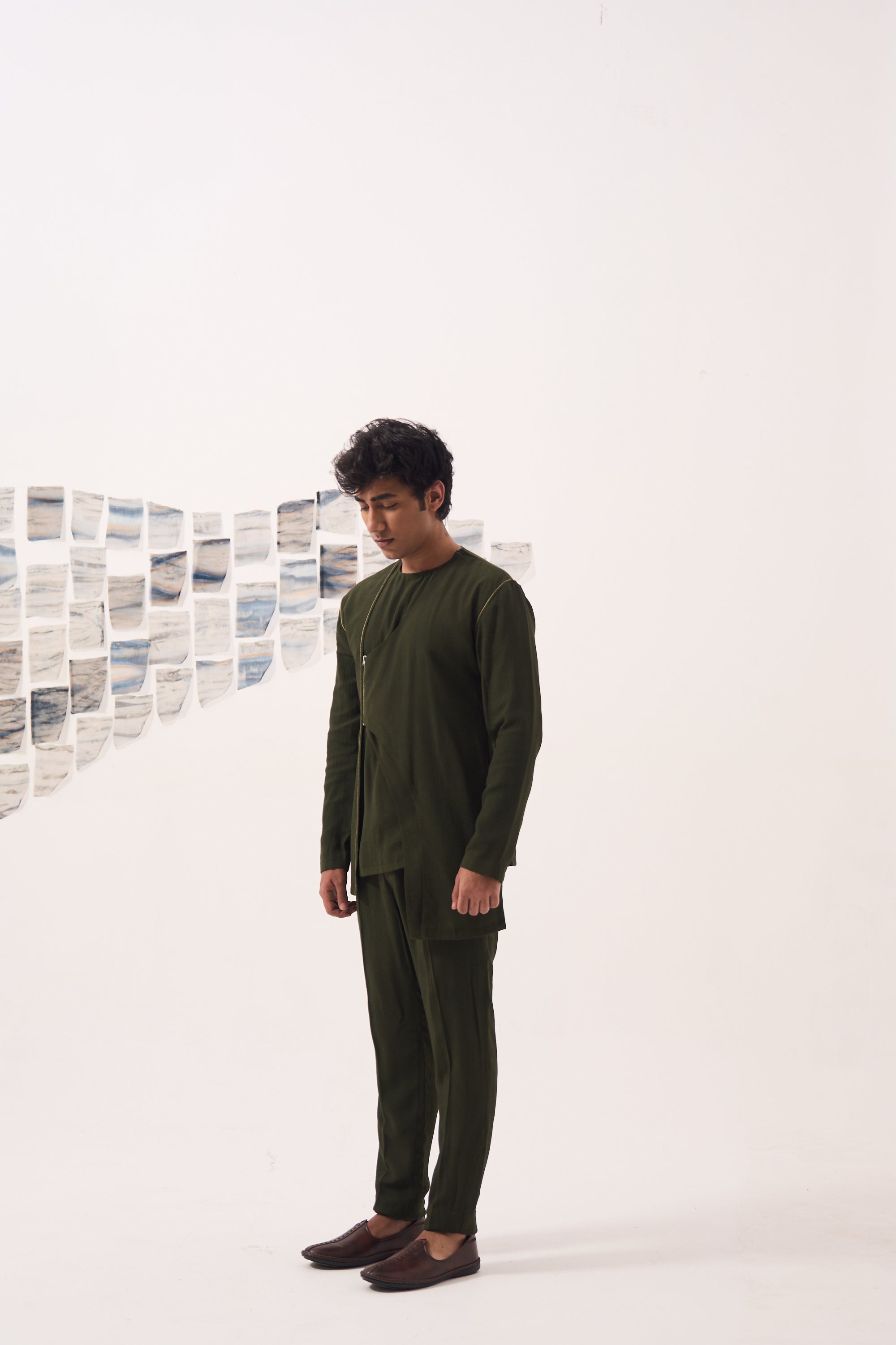 Aysmmetric Kurta Set