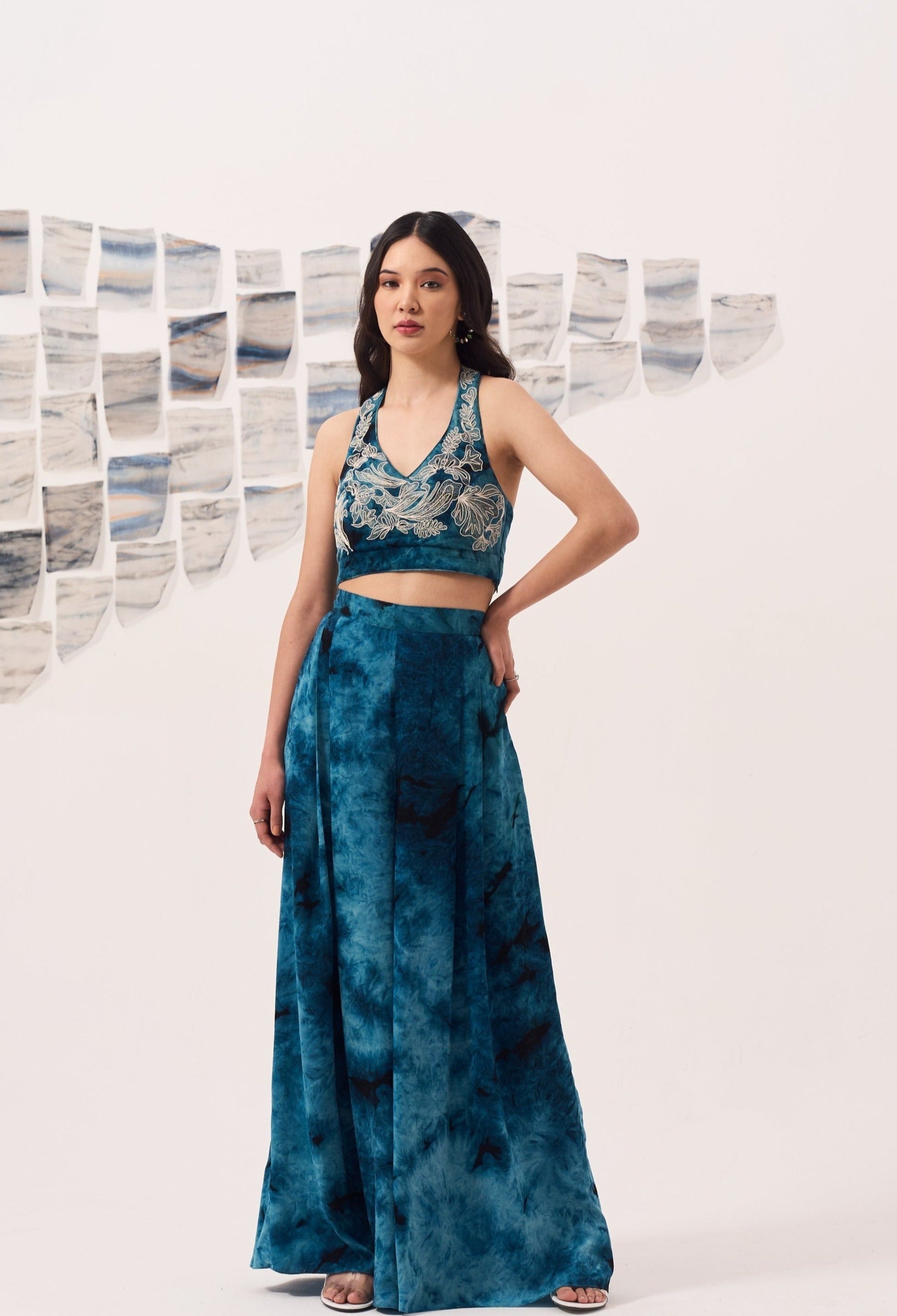 Halter Top with Plazo