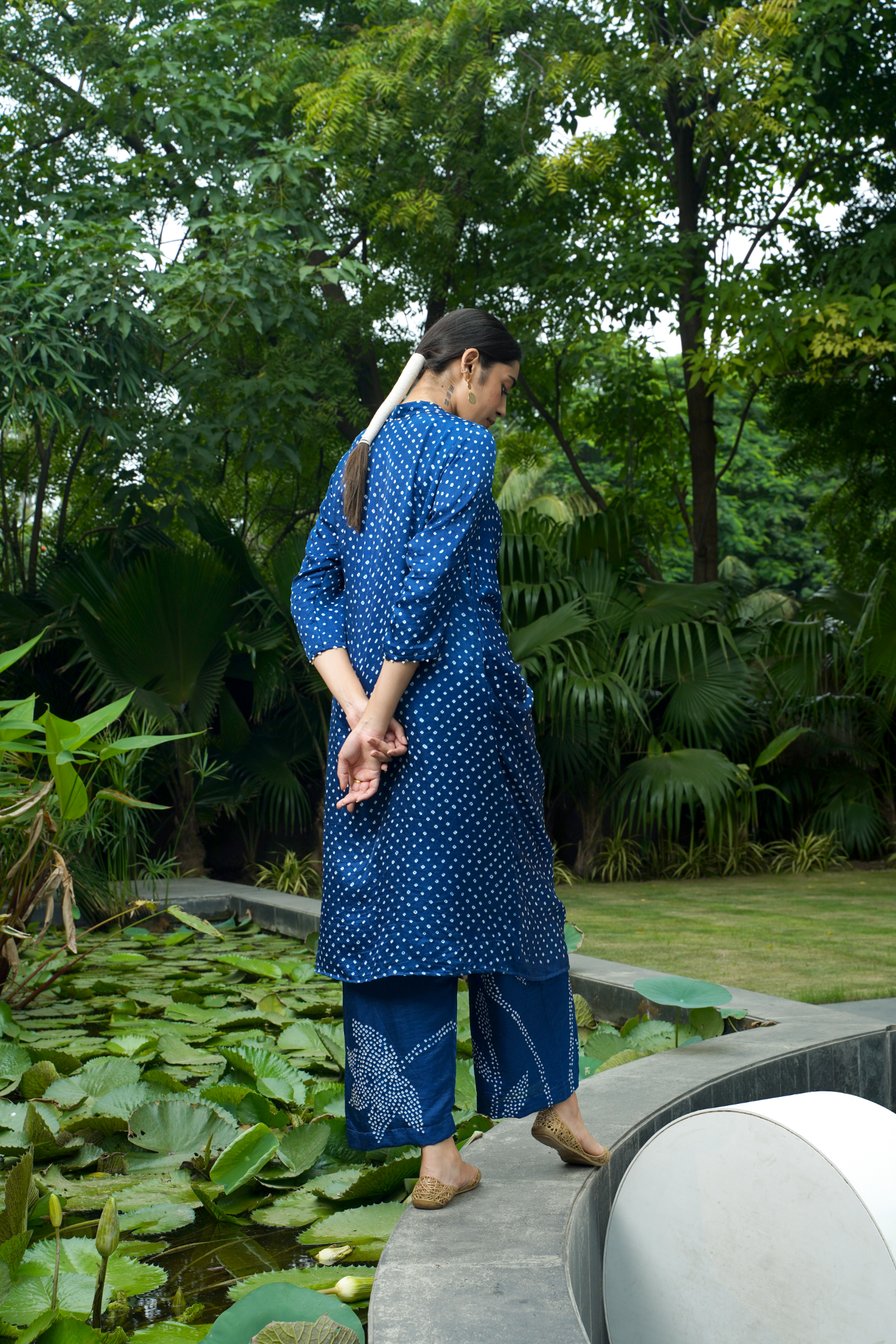 AUTUMN TIE KNOT KURTA SET