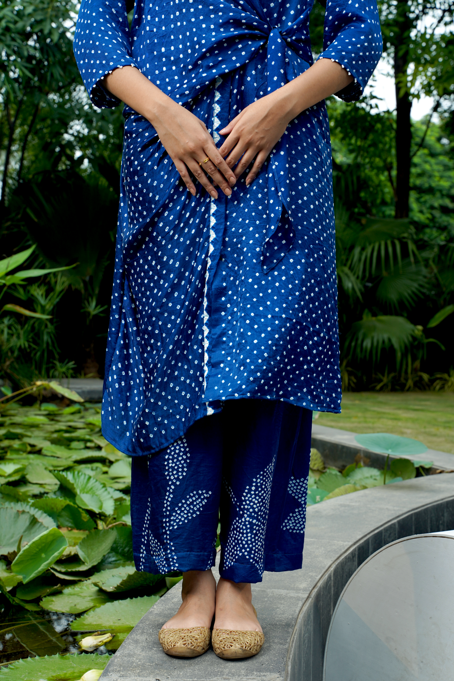 AUTUMN TIE KNOT KURTA SET