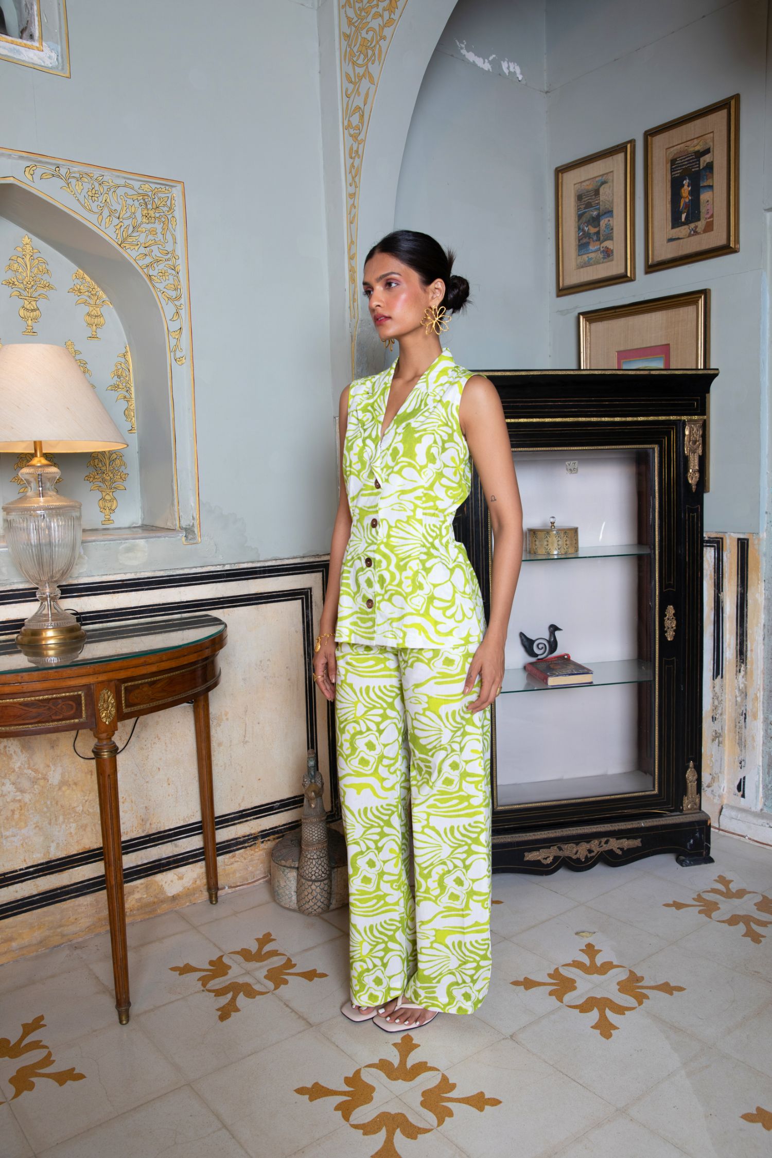 Out Of Office Co-ord Set In Carnation Print